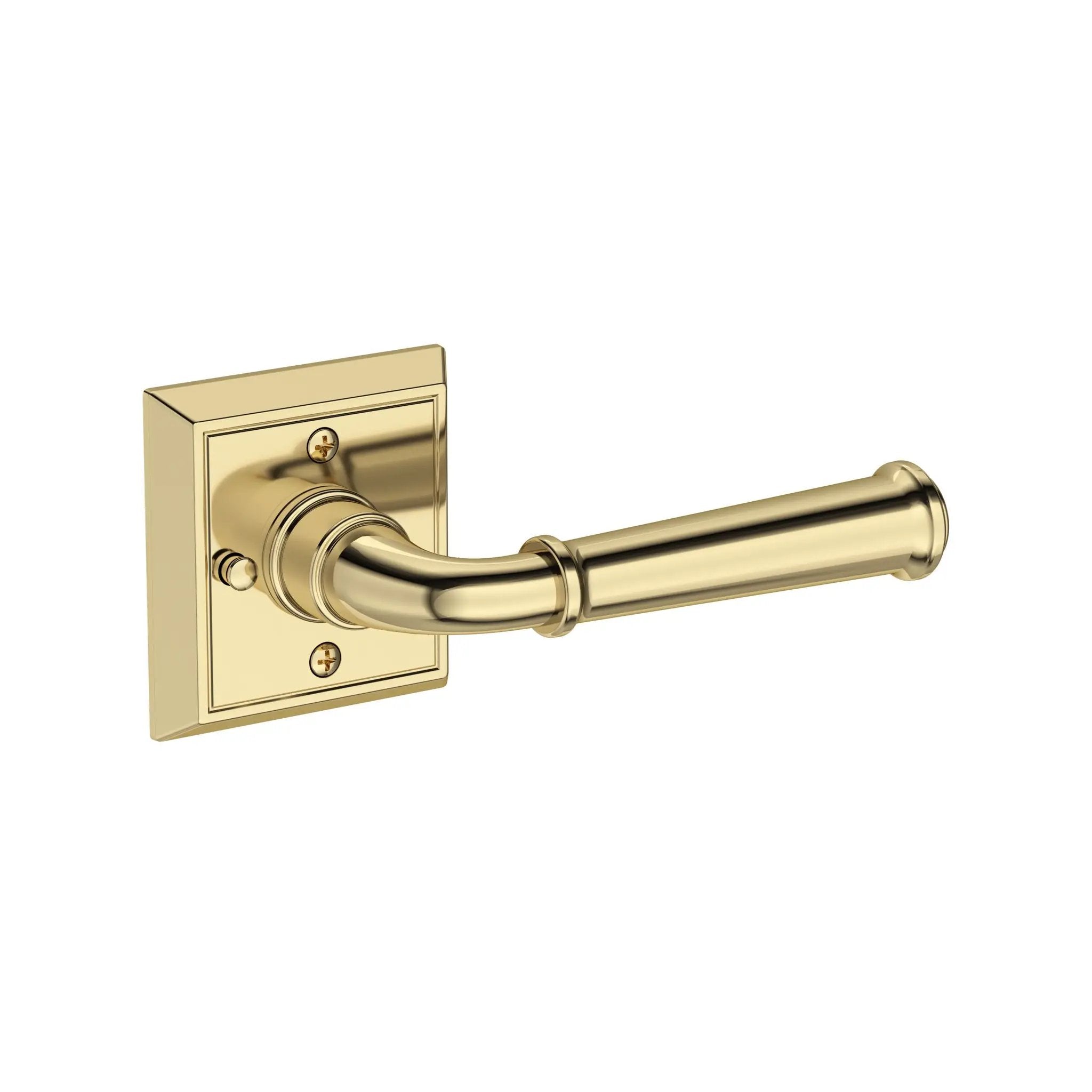 Baldwin Reserve Dunsmoor Lever with Chamfered Square Rose by Baldwin