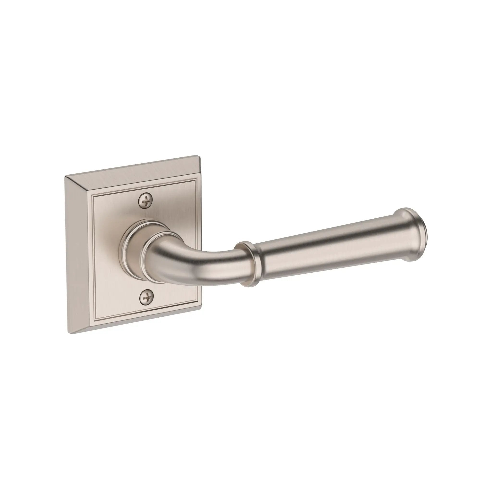Baldwin Reserve Dunsmoor Lever with Chamfered Square Rose by Baldwin