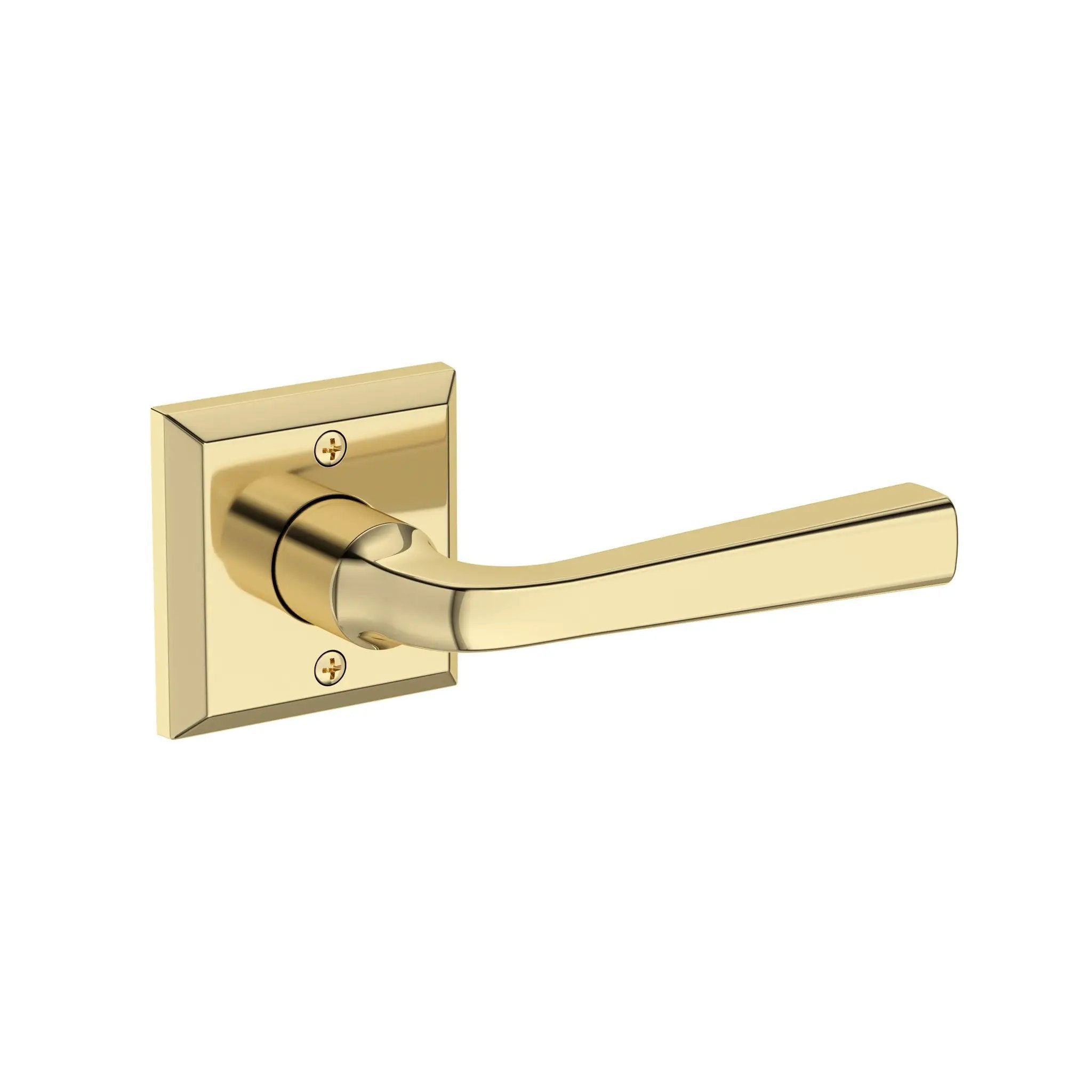 Baldwin Reserve Kingvale Lever with Traditional Square Rose by Baldwin