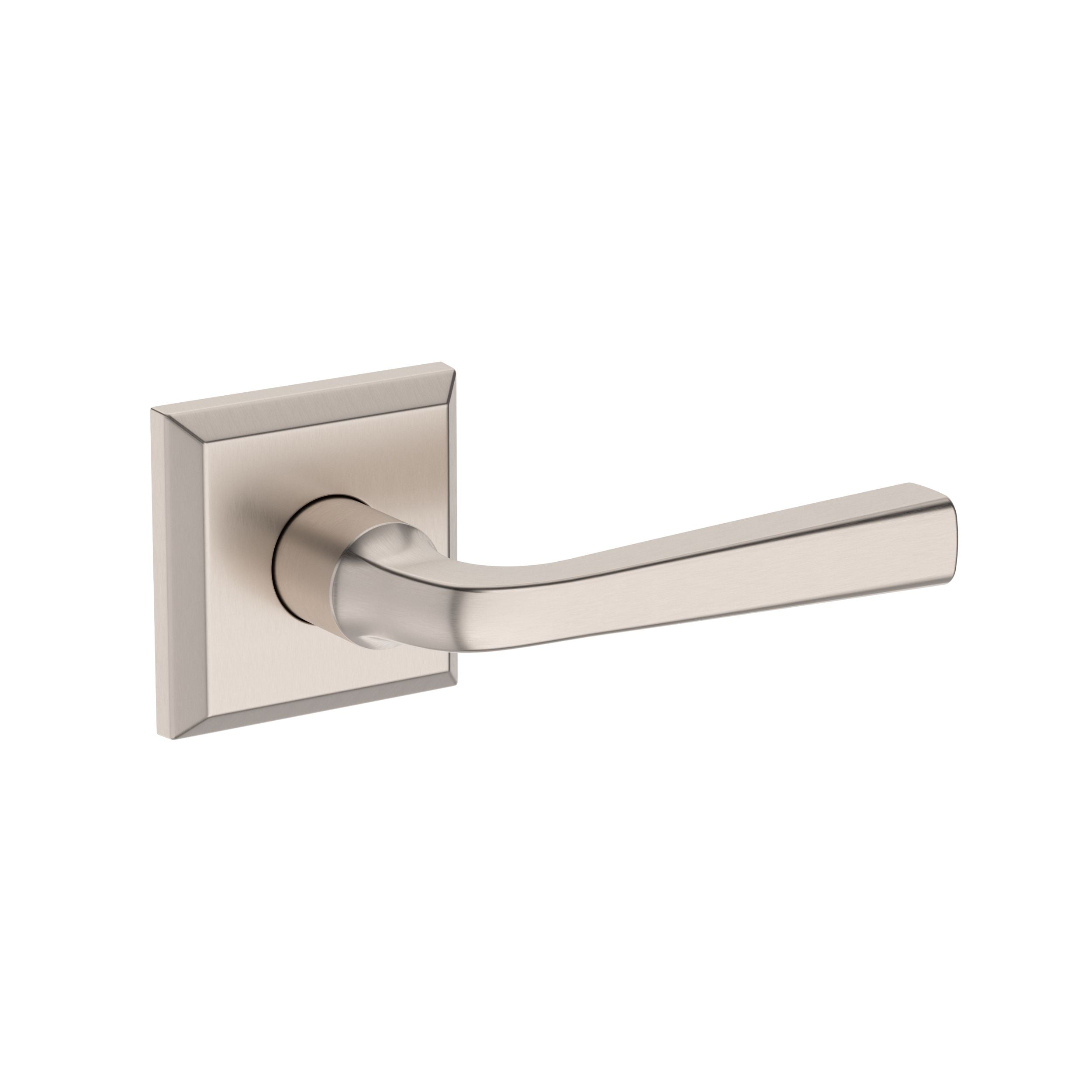 satin nickel door lever