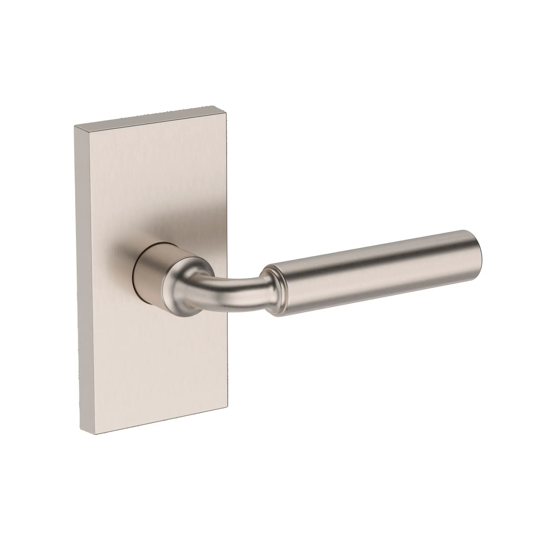 satin nickel door lever