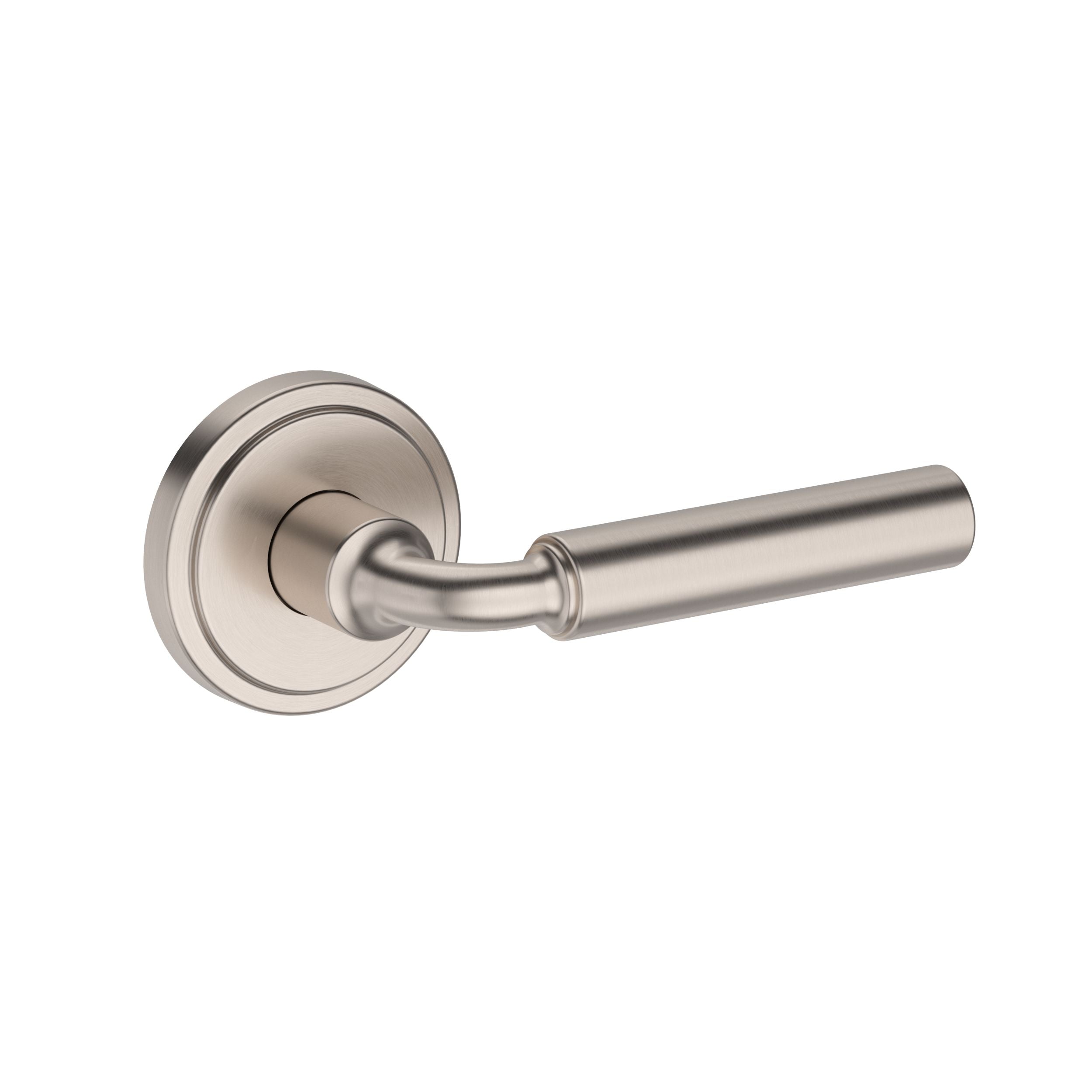 satin nickel door lever