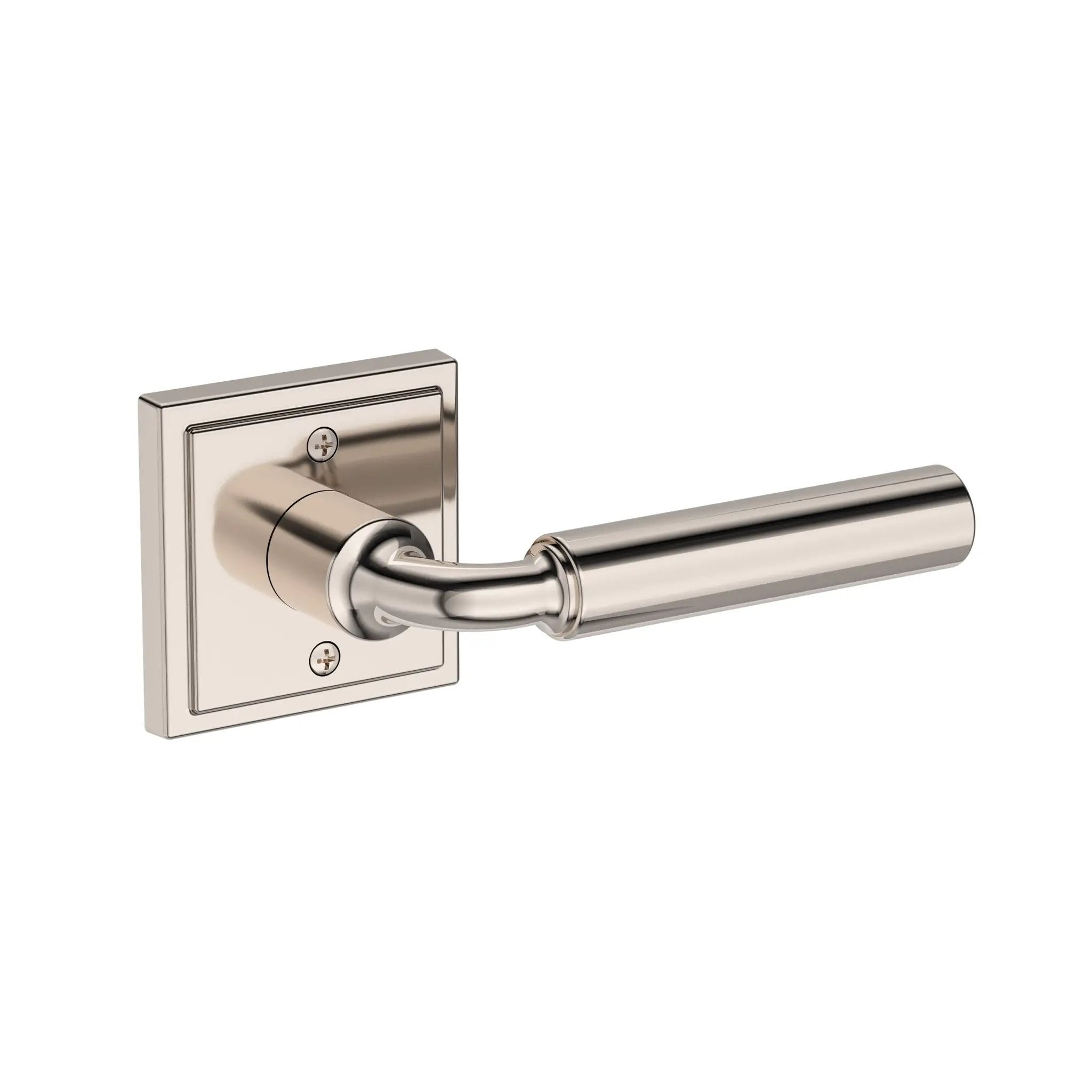 Baldwin Reserve La Conner Lever with Stepped Square Rose by Baldwin