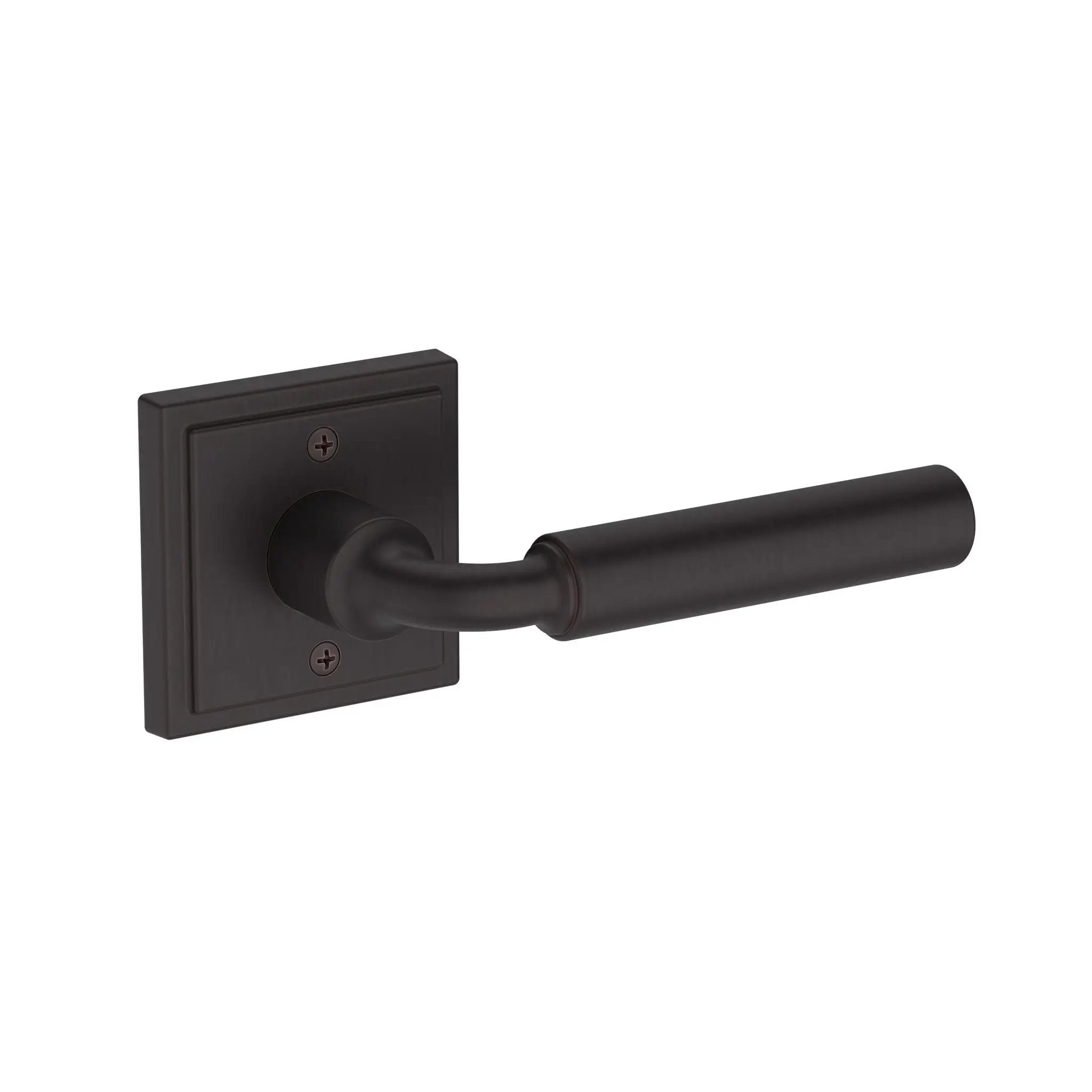 Baldwin Reserve La Conner Lever with Stepped Square Rose by Baldwin