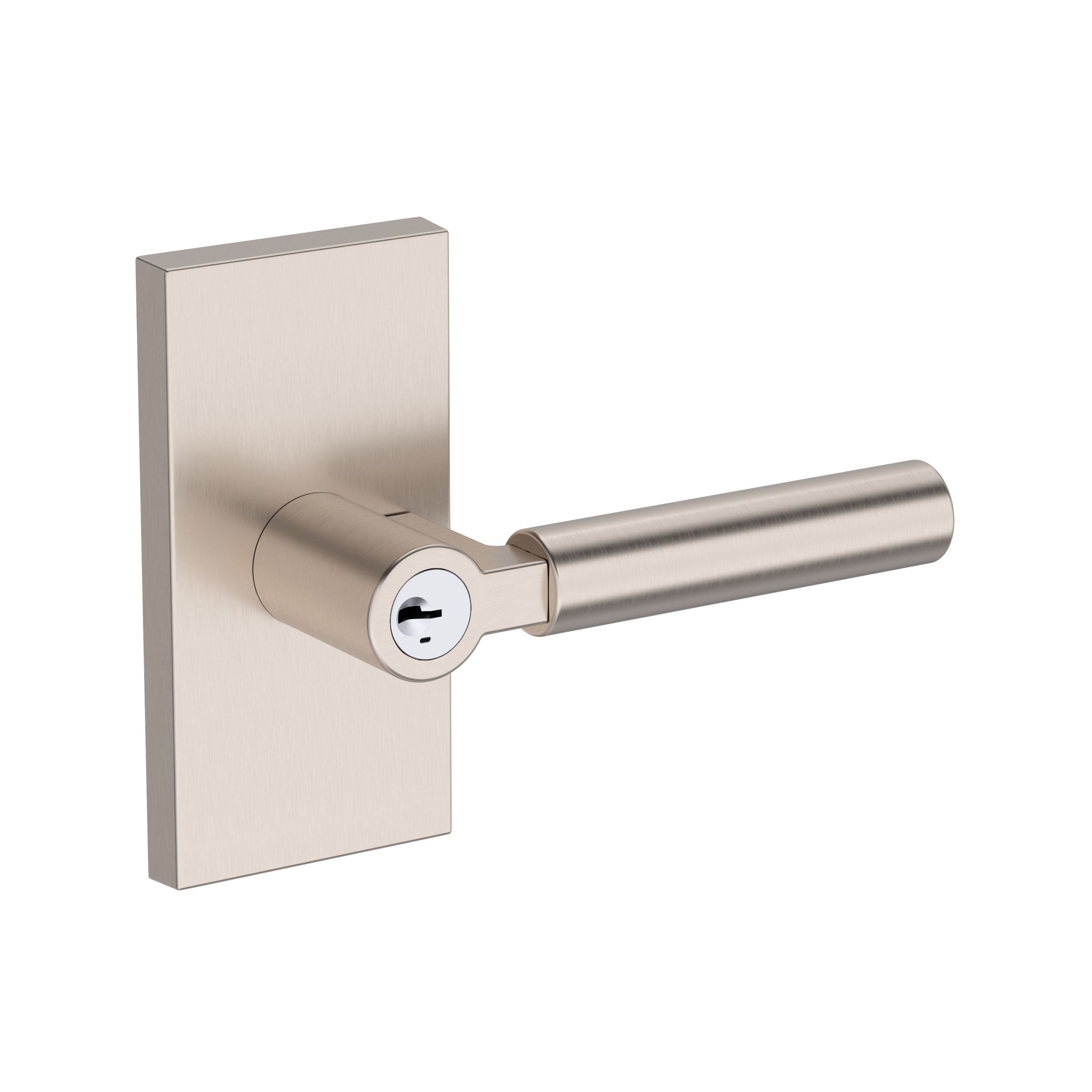 satin nickel door lever