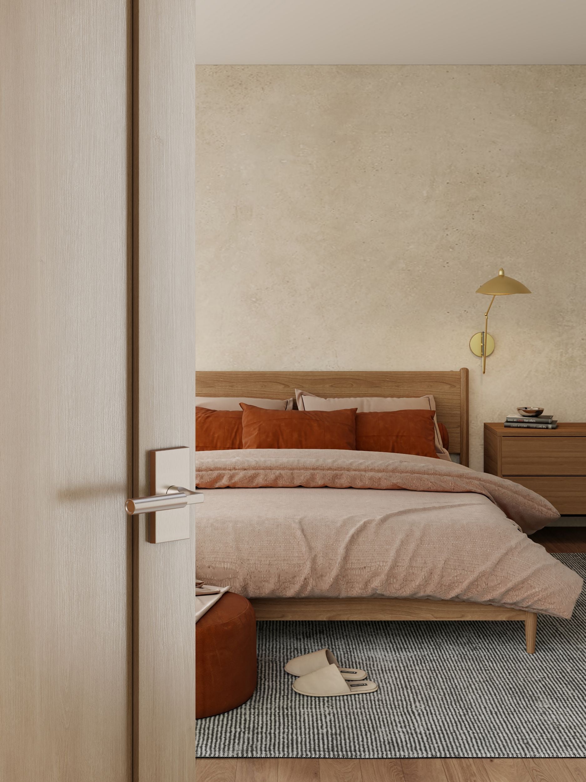 satin nickel door lever