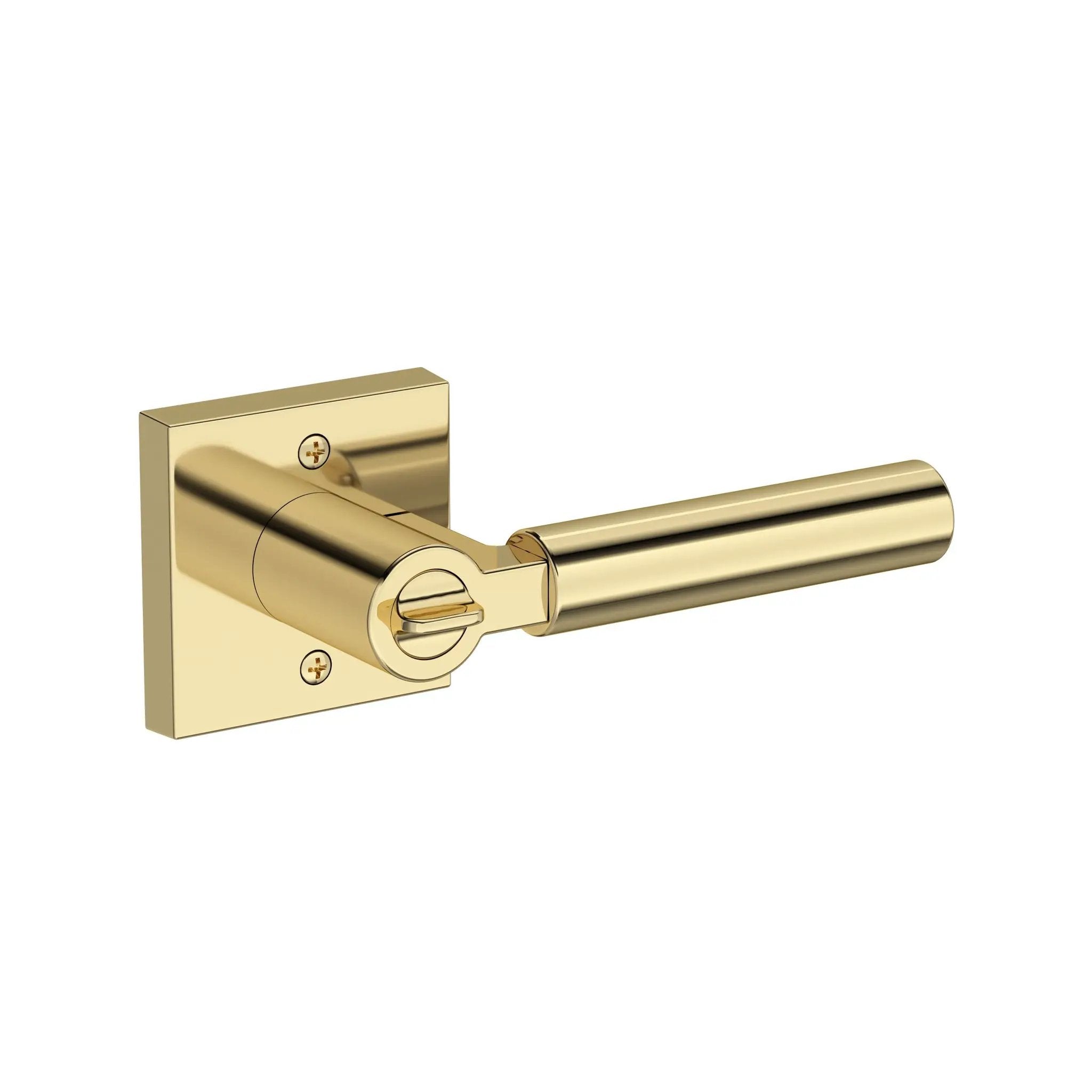 non lacquered brass door lever