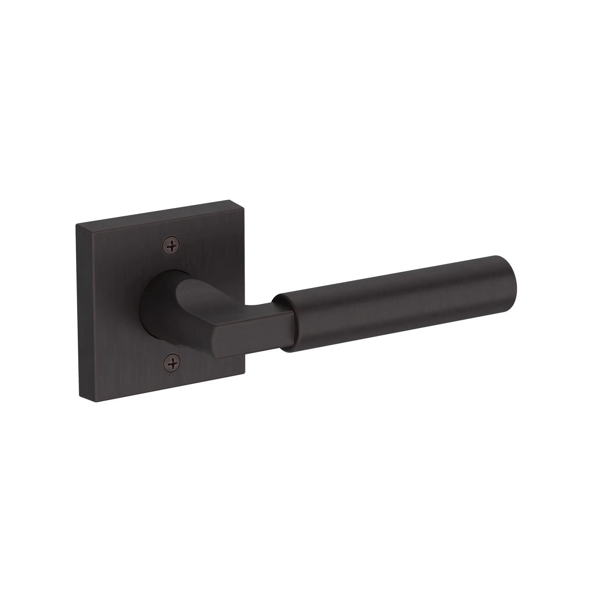 Baldwin Reserve Lake Forest Lever with Contemporary Square Rose by Baldwin