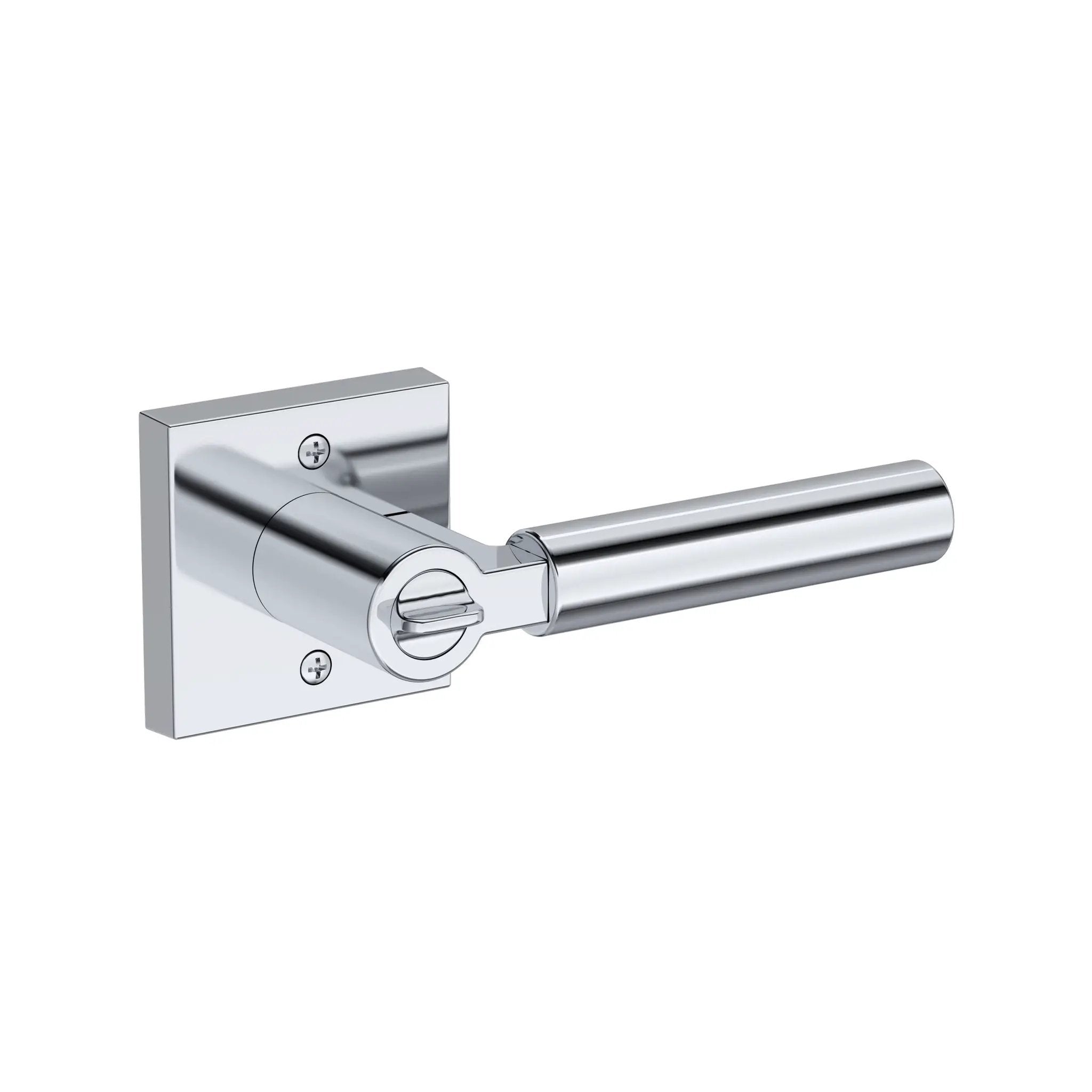 Baldwin Reserve Lake Forest Lever with Contemporary Square Rose by Baldwin