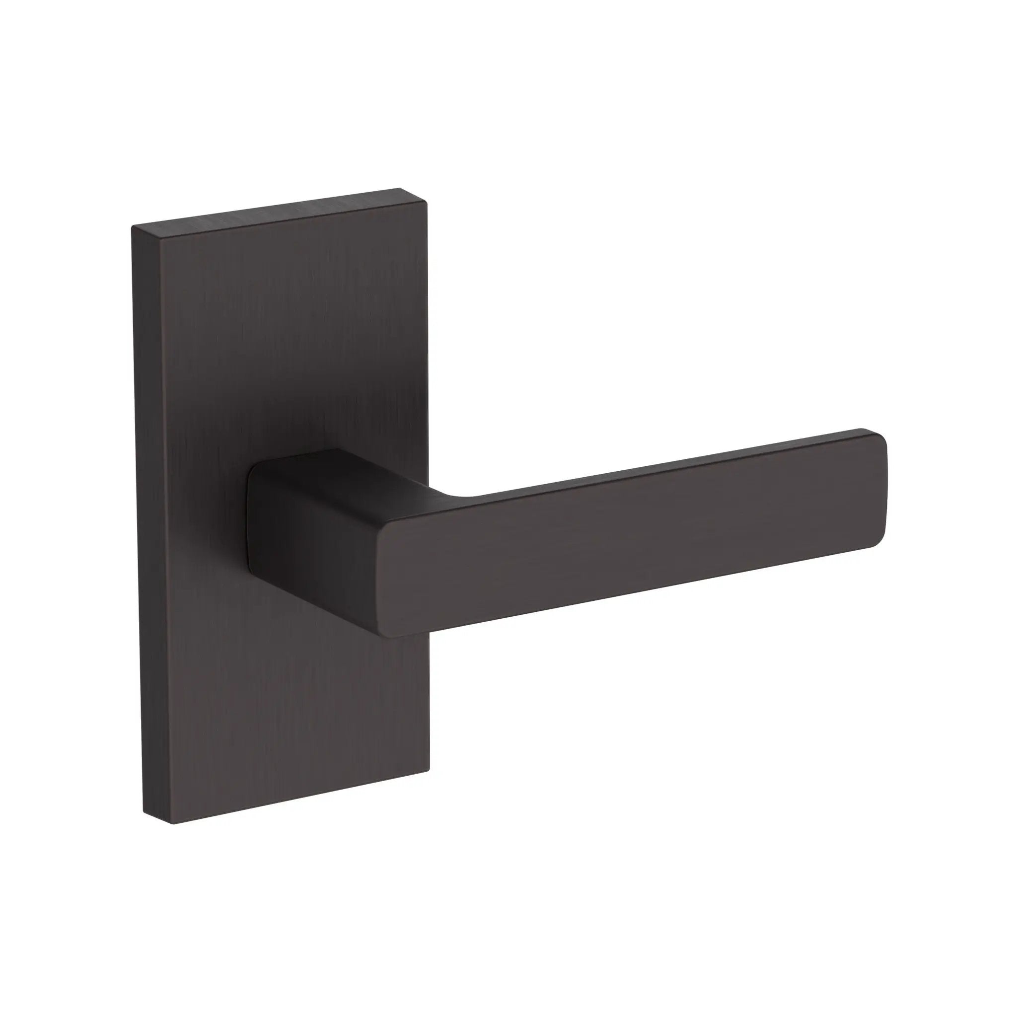 Baldwin Reserve Sharpewood Lever with Contemporary 5" Rose by Baldwin