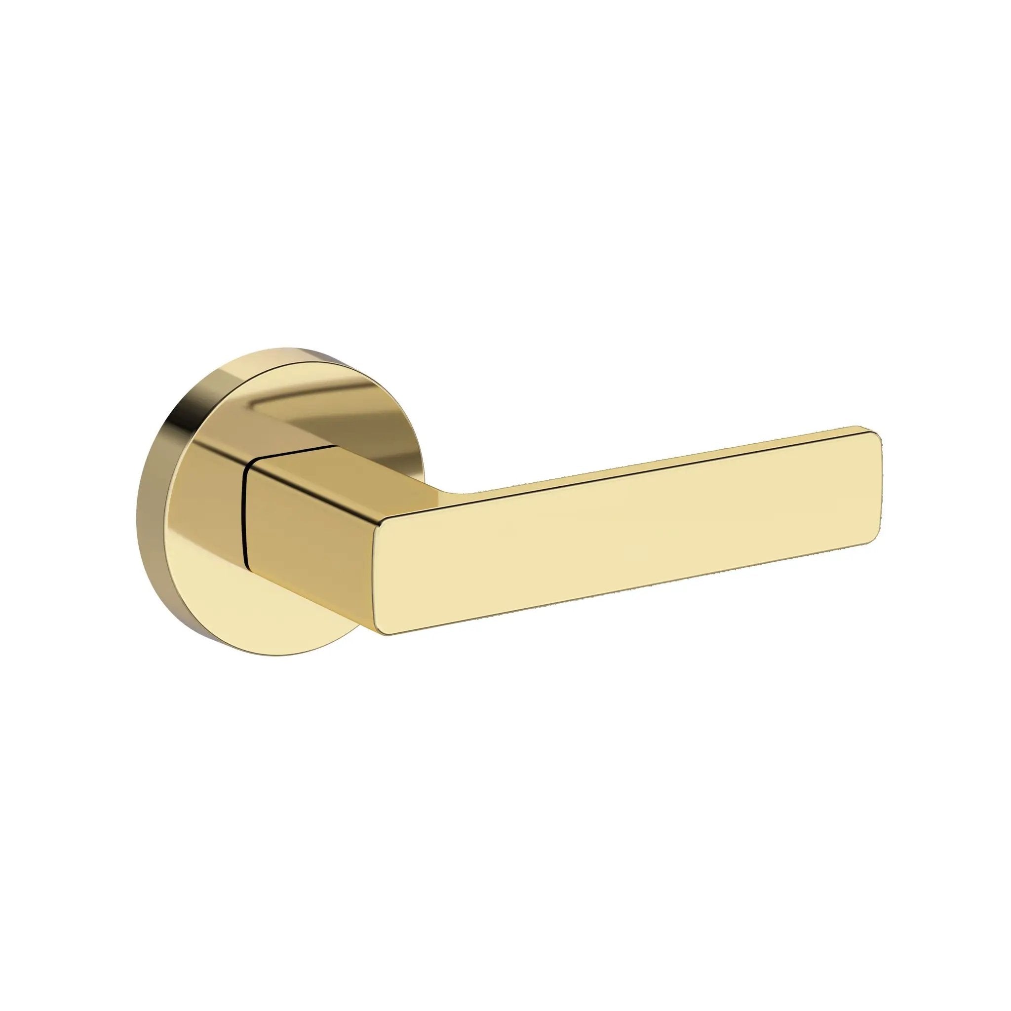 Baldwin Reserve Sharpewood Lever with Contemporary Round Rose by Baldwin
