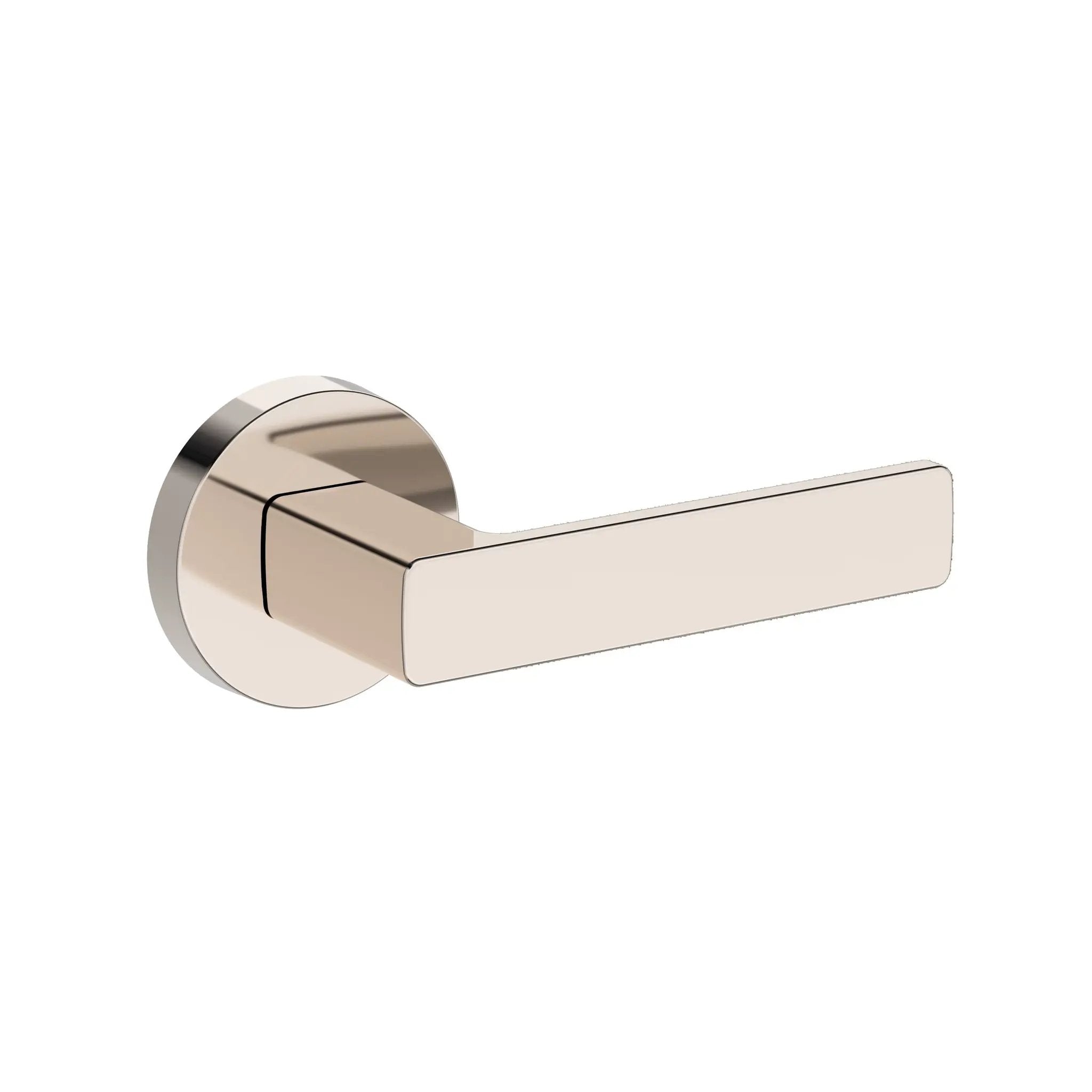 Baldwin Reserve Sharpewood Lever with Contemporary Round Rose by Baldwin