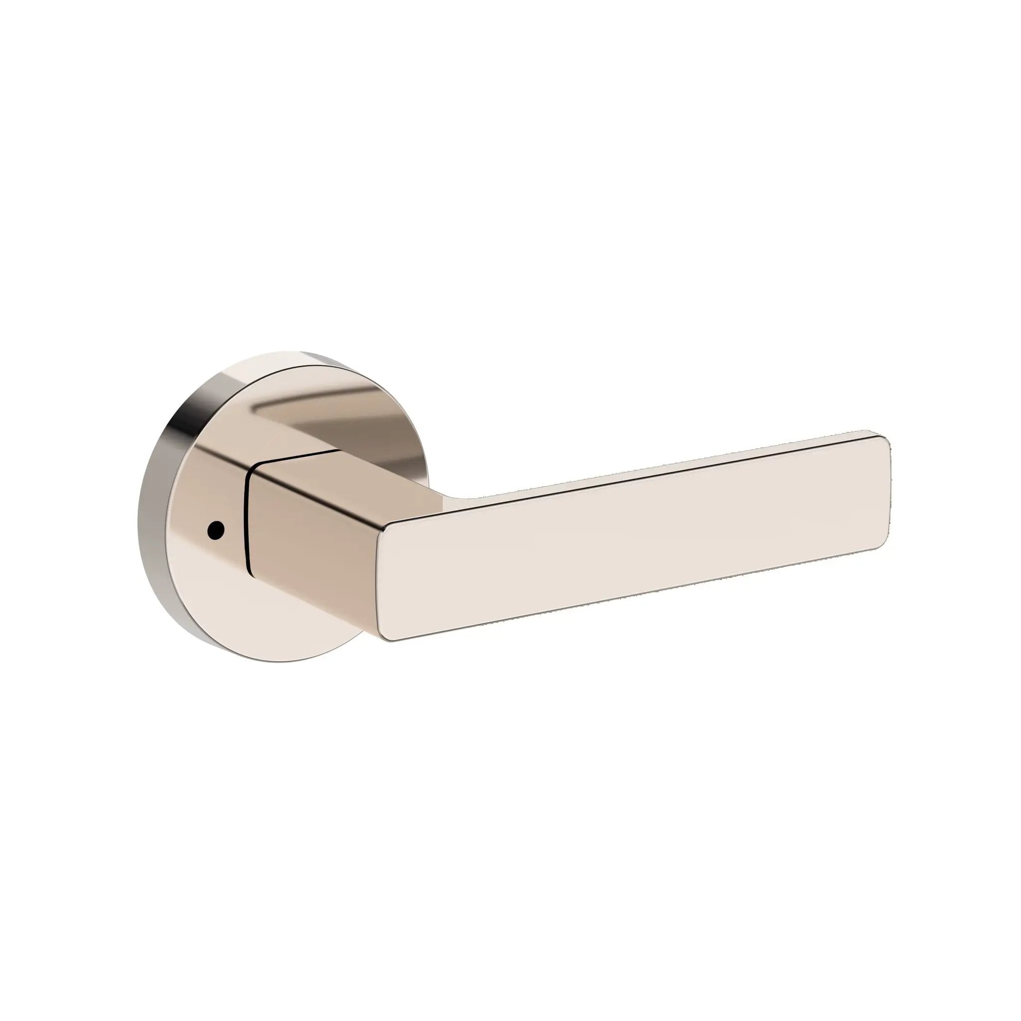 Baldwin Reserve Sharpewood Lever with Contemporary Round Rose by Baldwin