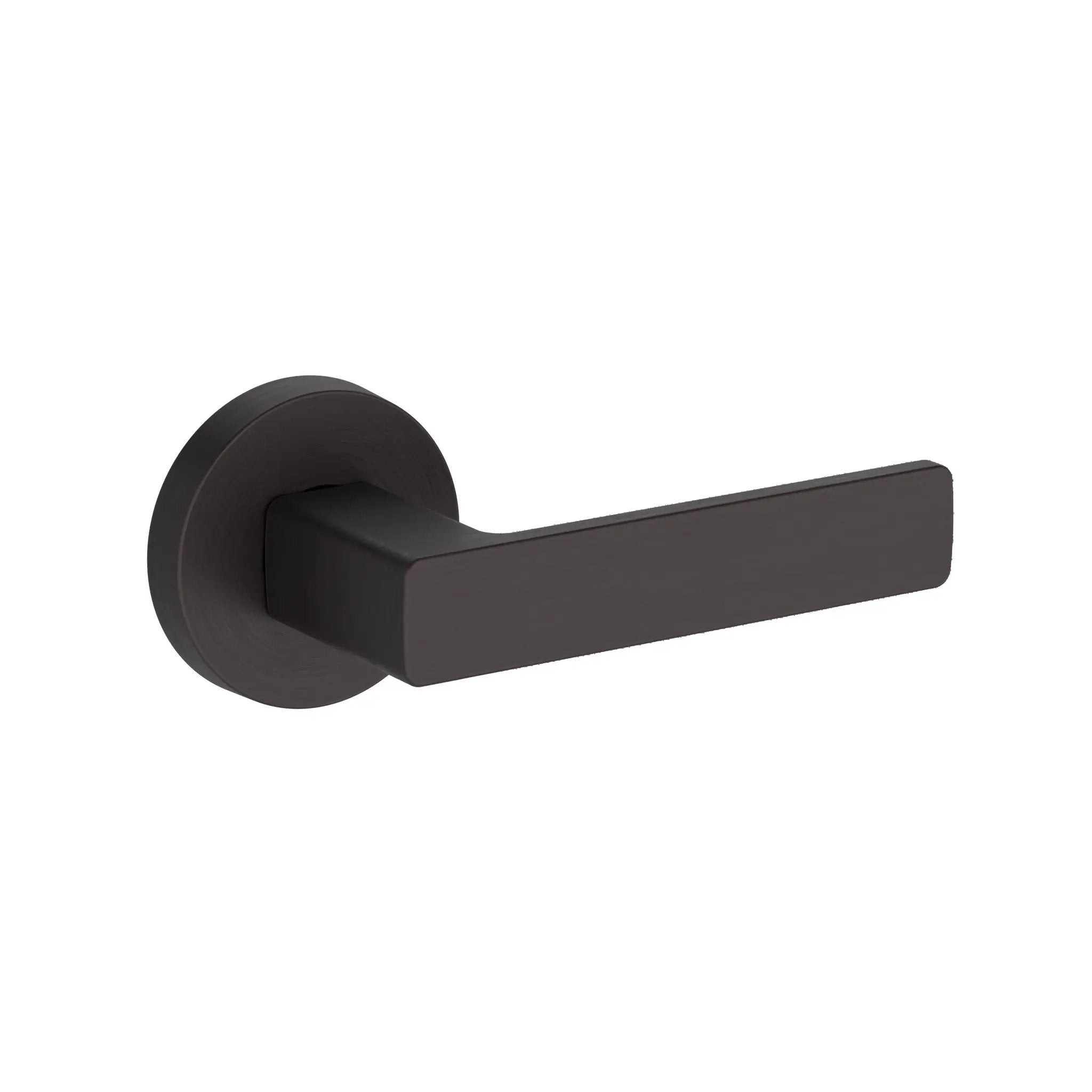 Baldwin Reserve Sharpewood Lever with Contemporary Round Rose by Baldwin
