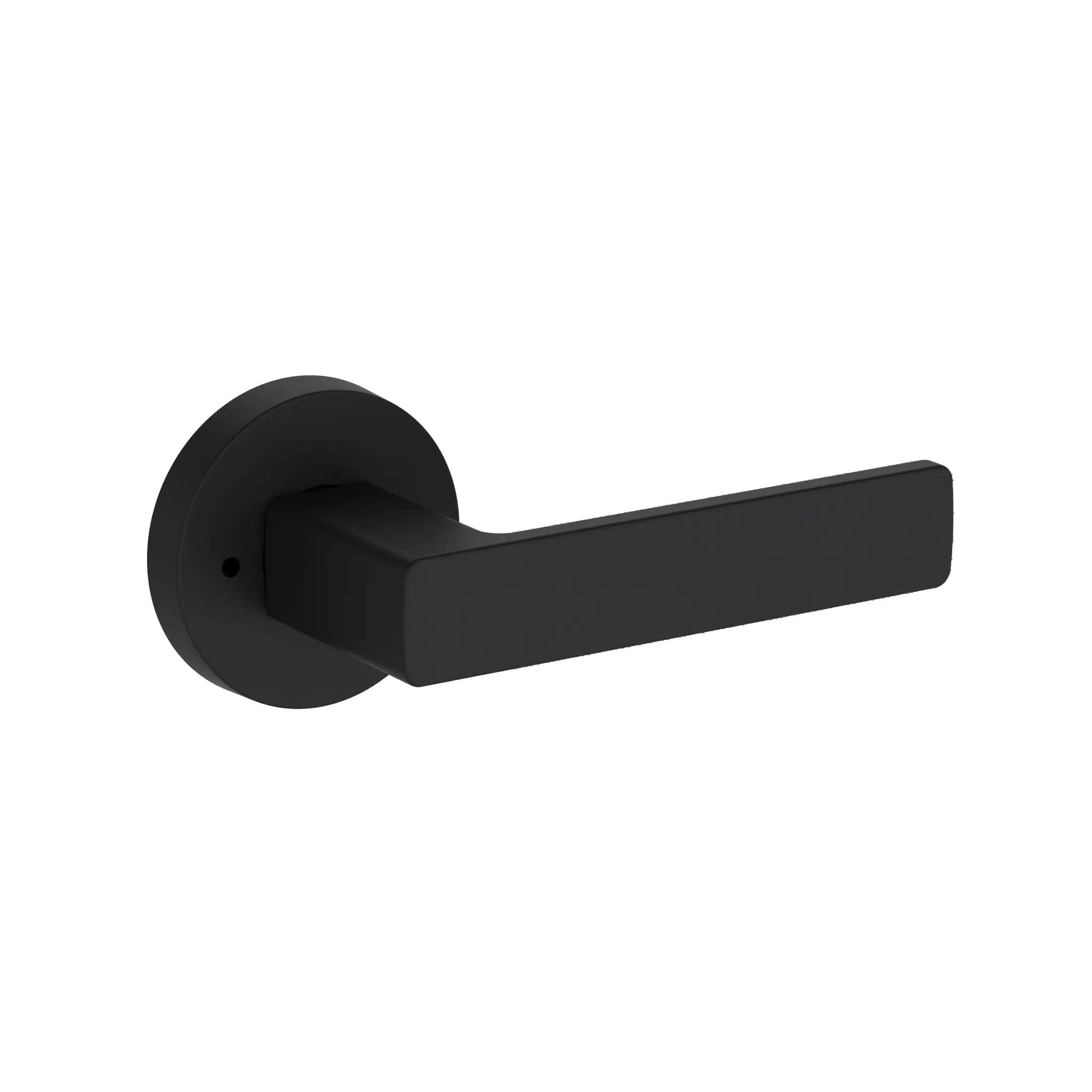 Baldwin Reserve Sharpewood Lever with Contemporary Round Rose by Baldwin