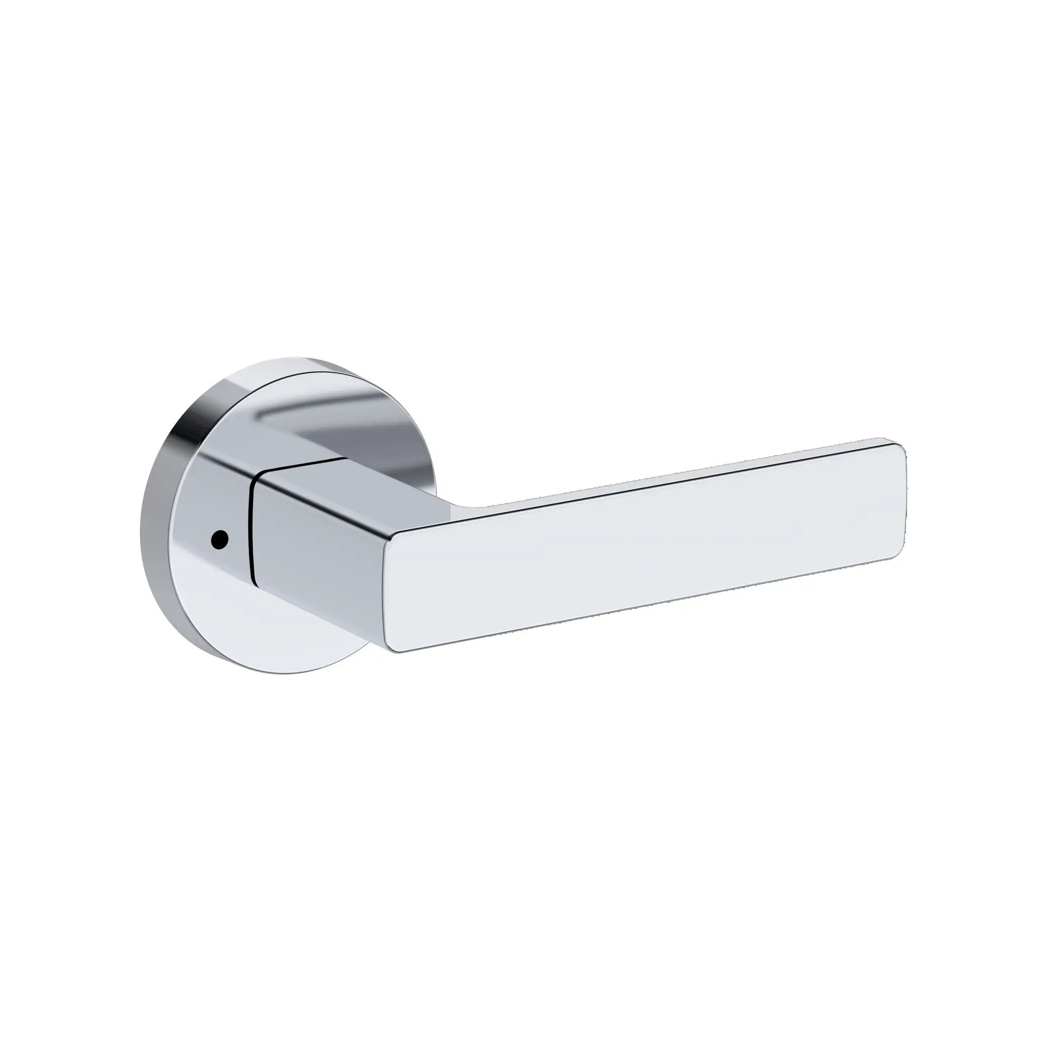 Baldwin Reserve Sharpewood Lever with Contemporary Round Rose by Baldwin
