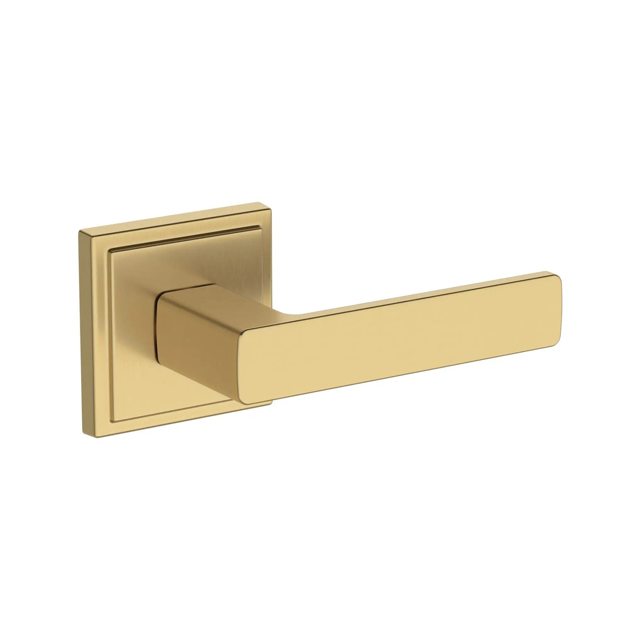 Baldwin Reserve Sharpewood Lever with Stepped Square Rose by Baldwin