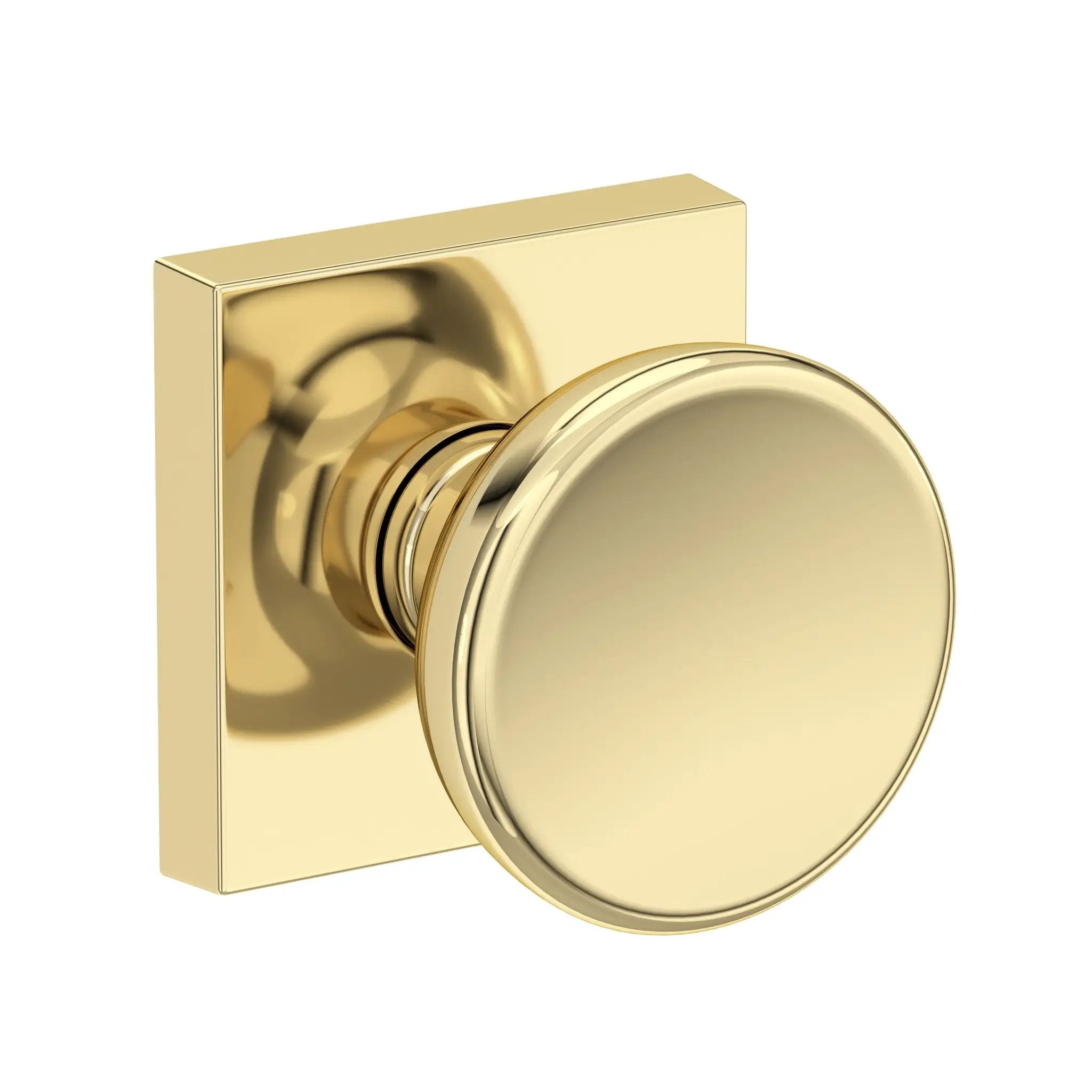 Baldwin Reserve Solvang Knob with Contemporary Square Rose by Baldwin