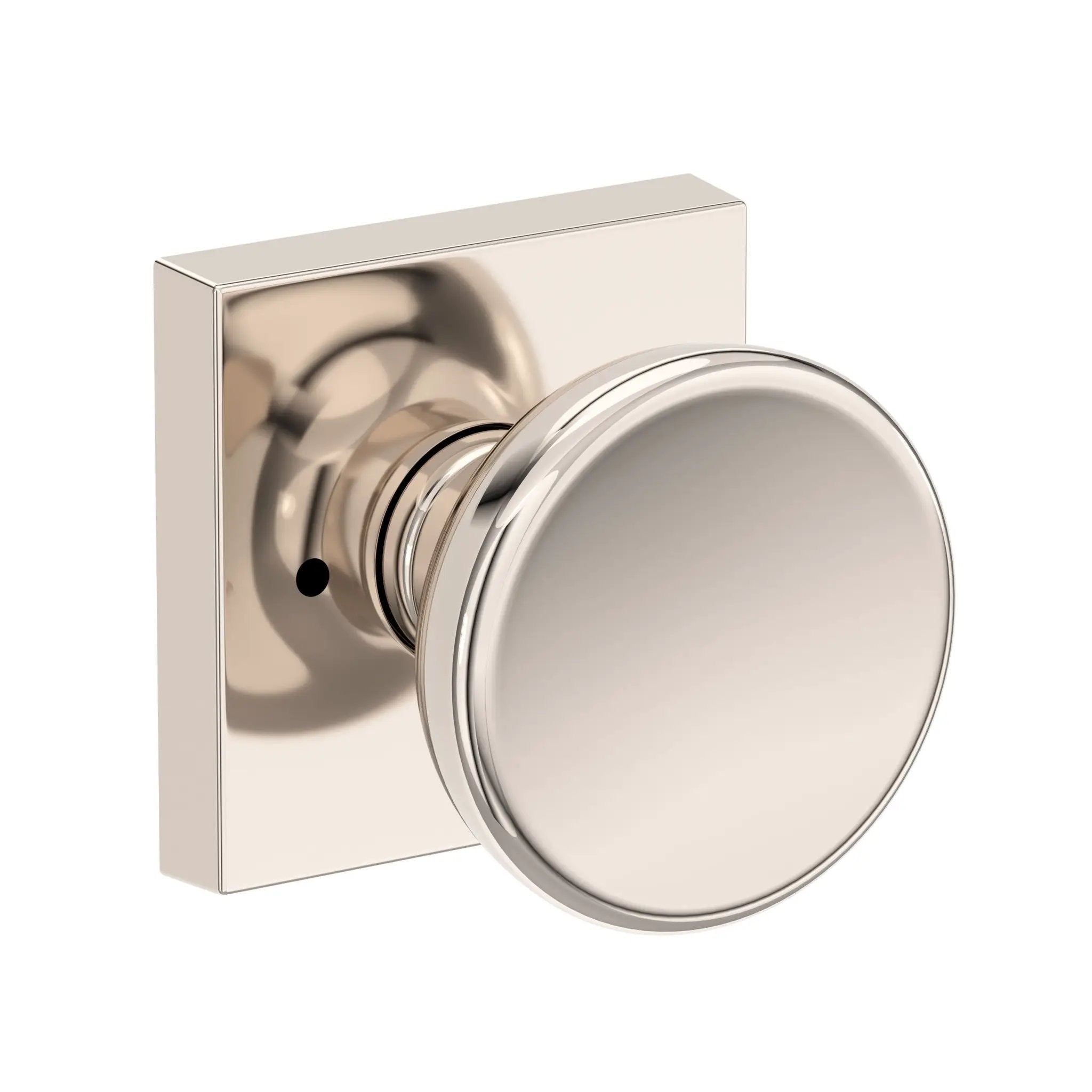 Baldwin Reserve Solvang Knob with Contemporary Square Rose by Baldwin