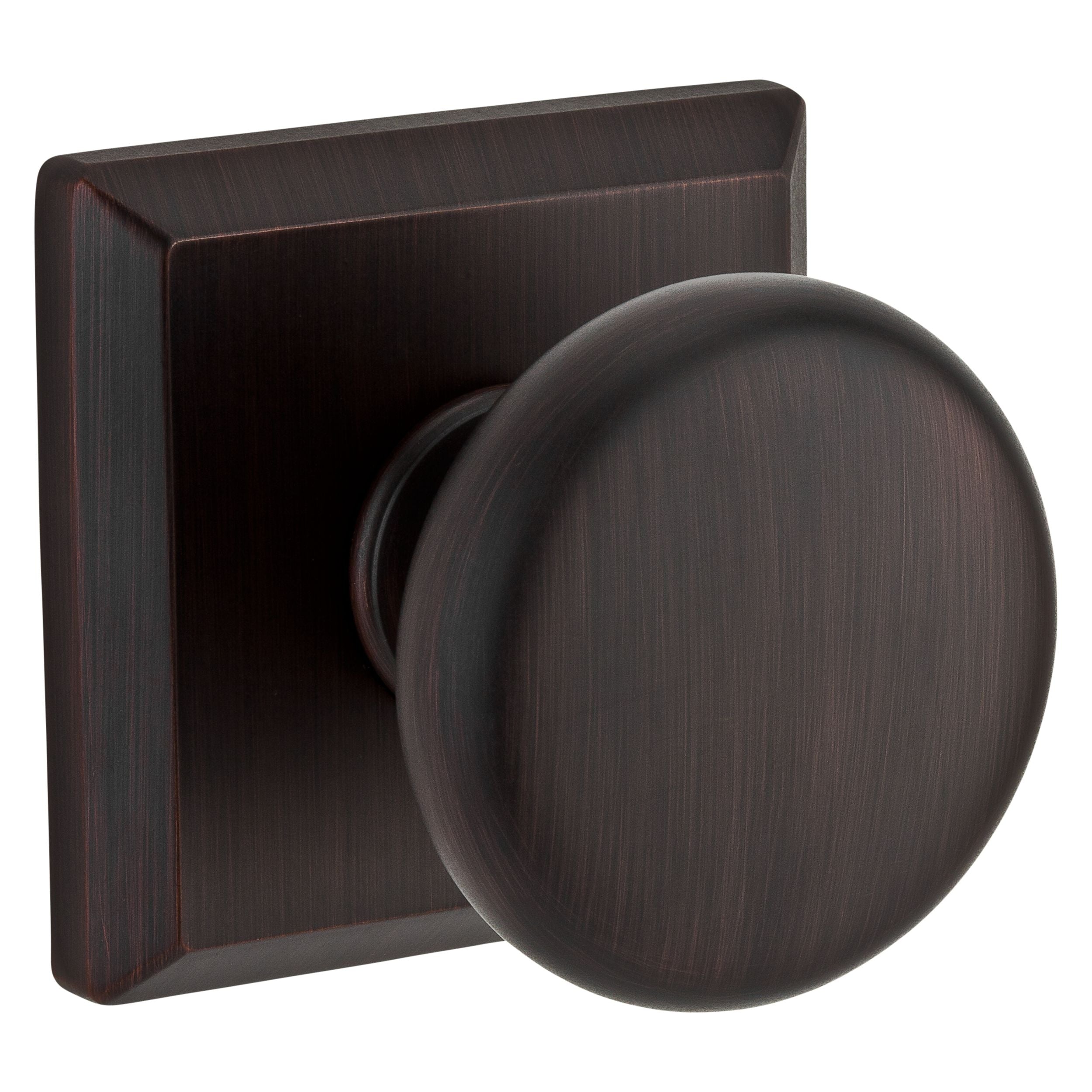 Baldwin Reserve Round Knob and Traditional Square Rose