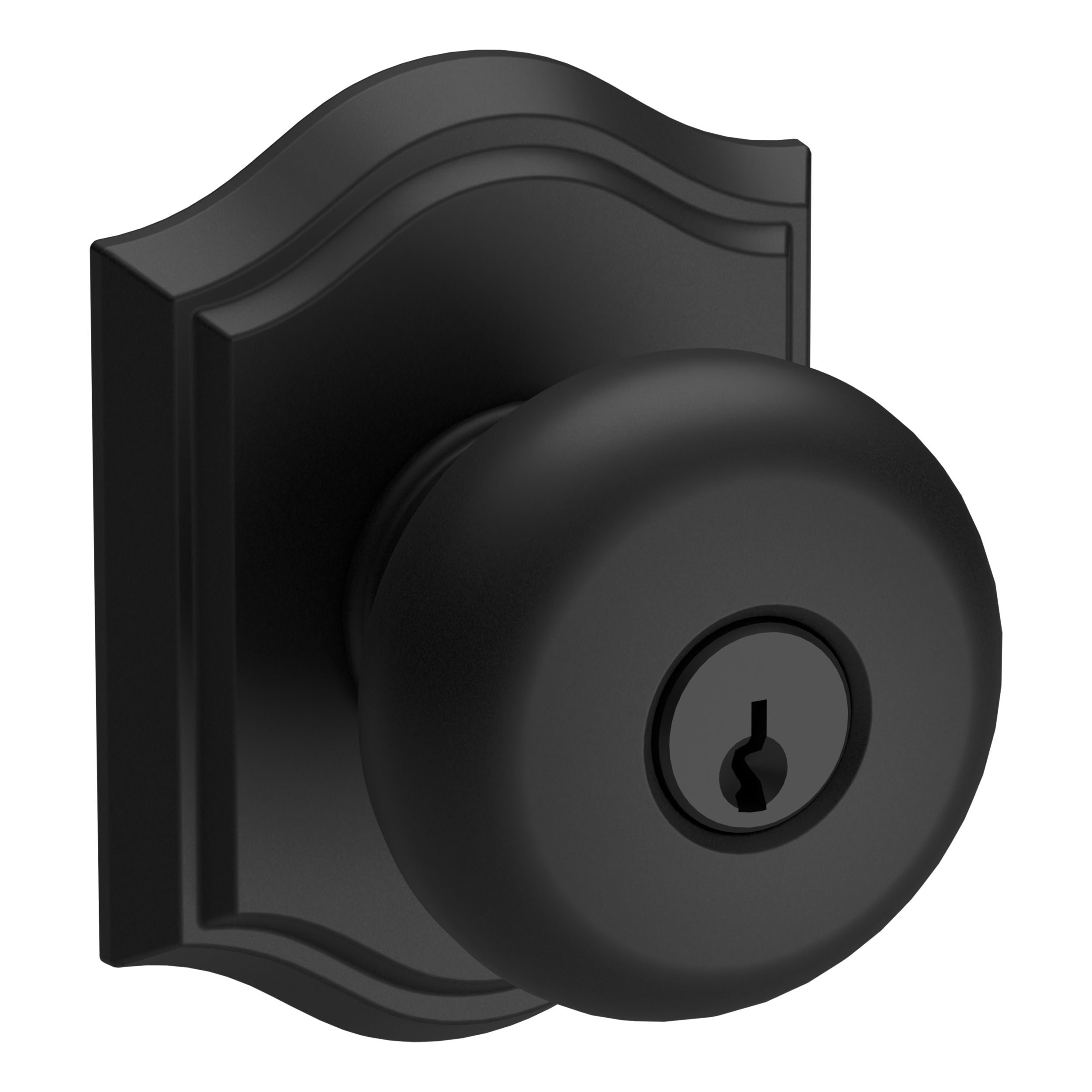 Baldwin Reserve Round Knob and Traditional Arch Rose