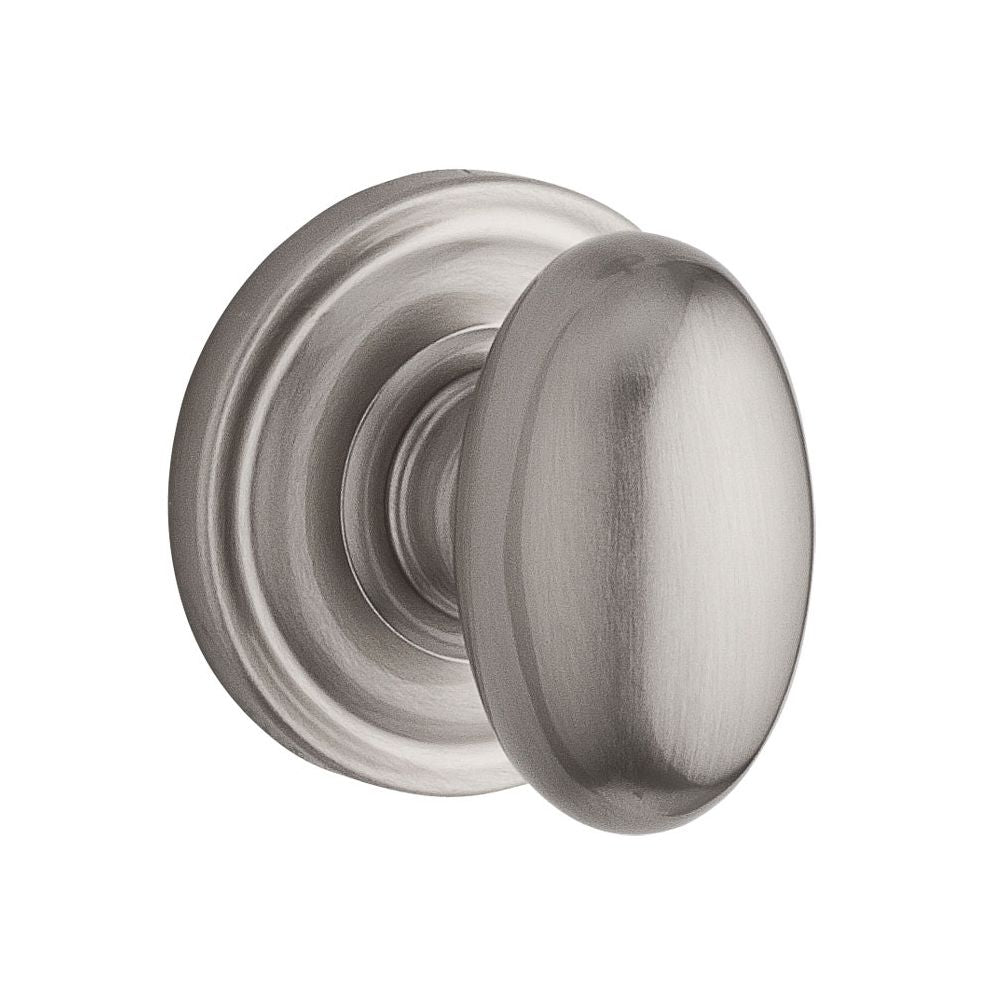 Baldwin Reserve Ellipse Knob and Traditional Round Rose