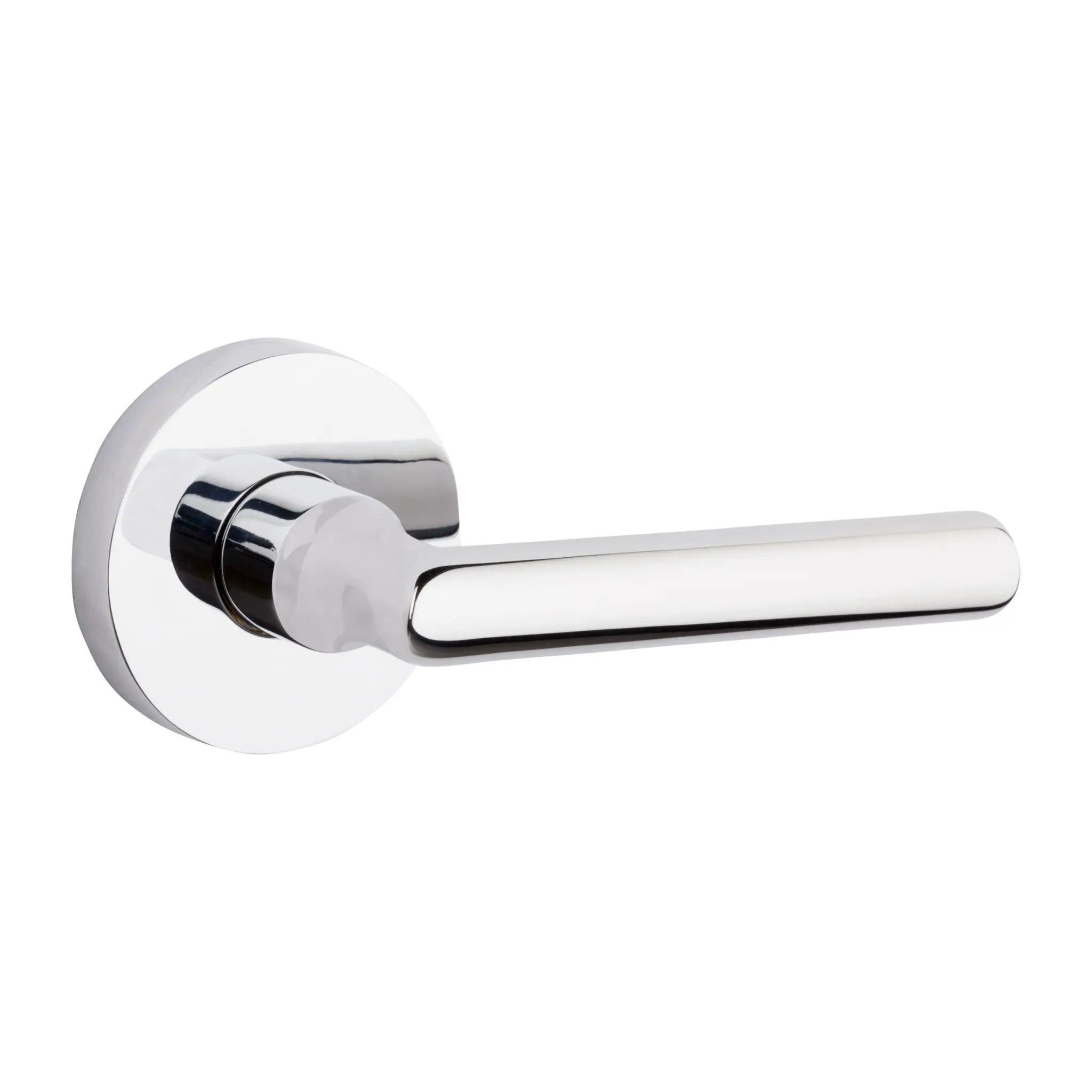 polished chrome door lever