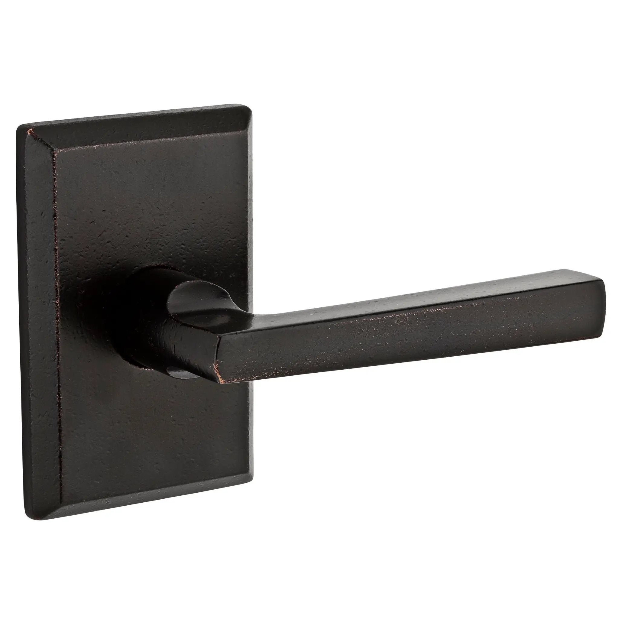 Baldwin Reserve Taper Lever and Rustic Square Rose by Baldwin