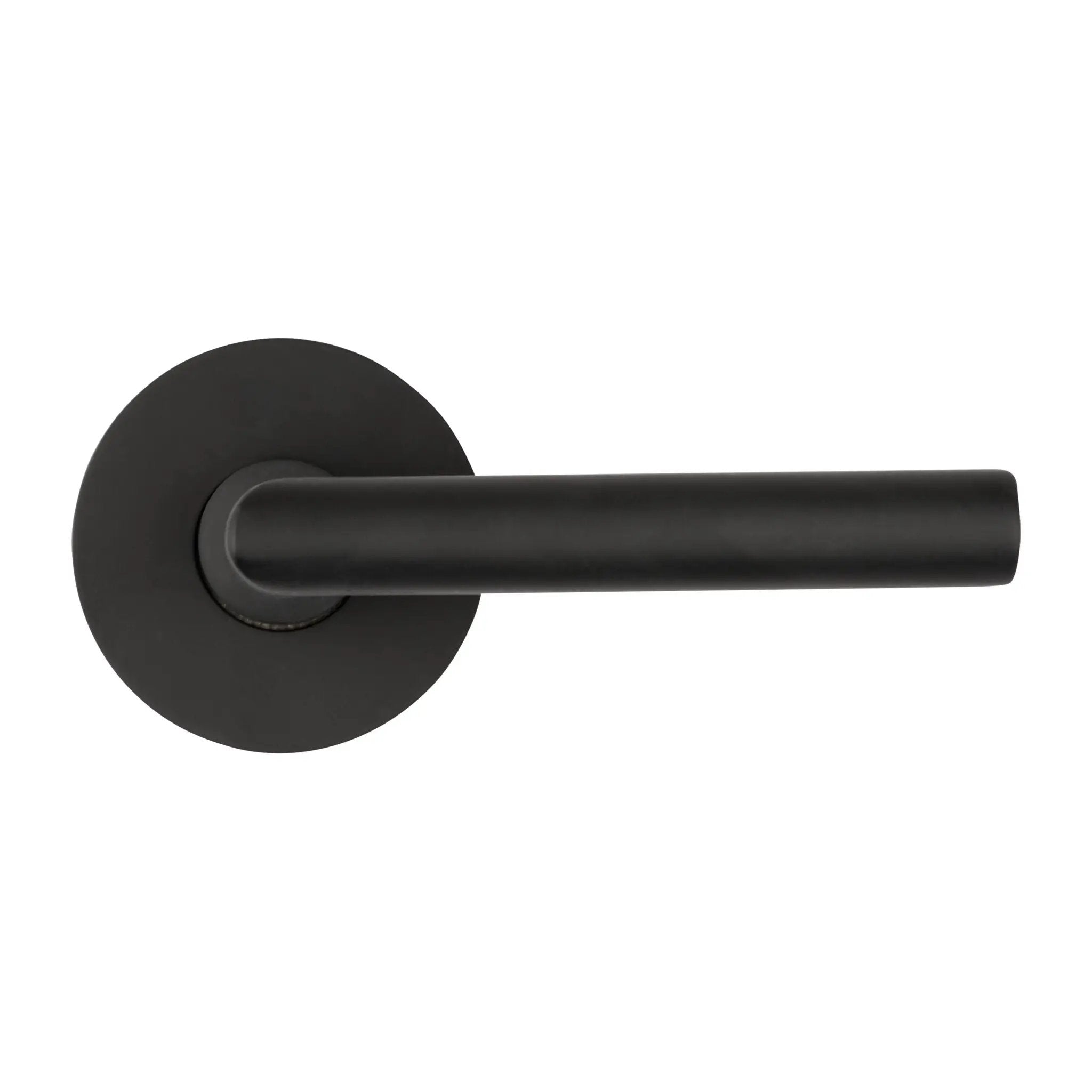 Baldwin Reserve Tube Lever and Contemporary Round Rose by Baldwin