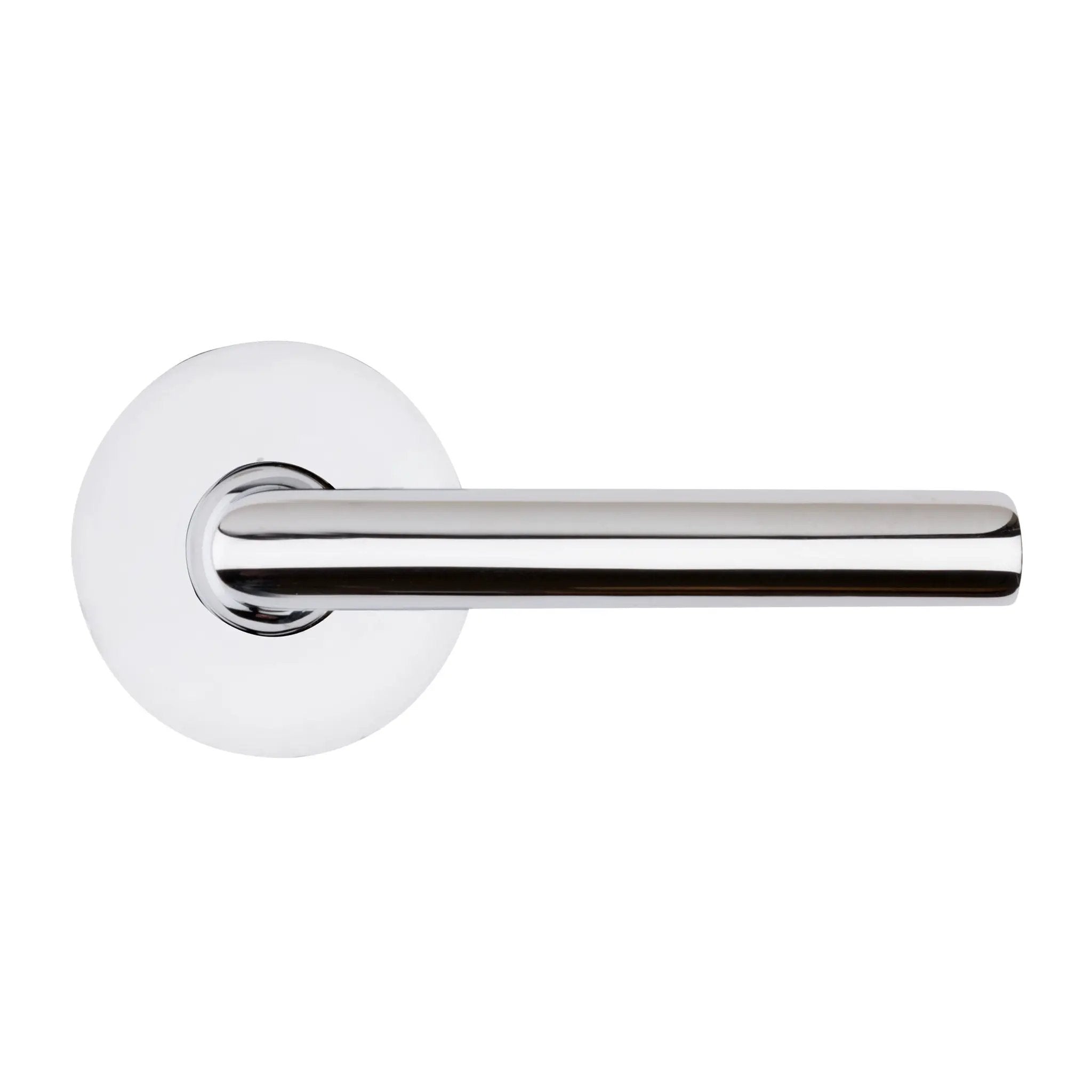 polished chrome door lever