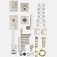 satin nickel door handle and lever