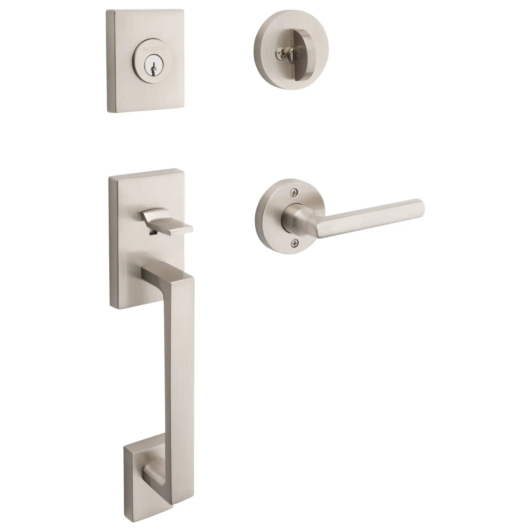 Baldwin Reserve La Jolla Handleset x Tube Lever with Round Interior by Baldwin
