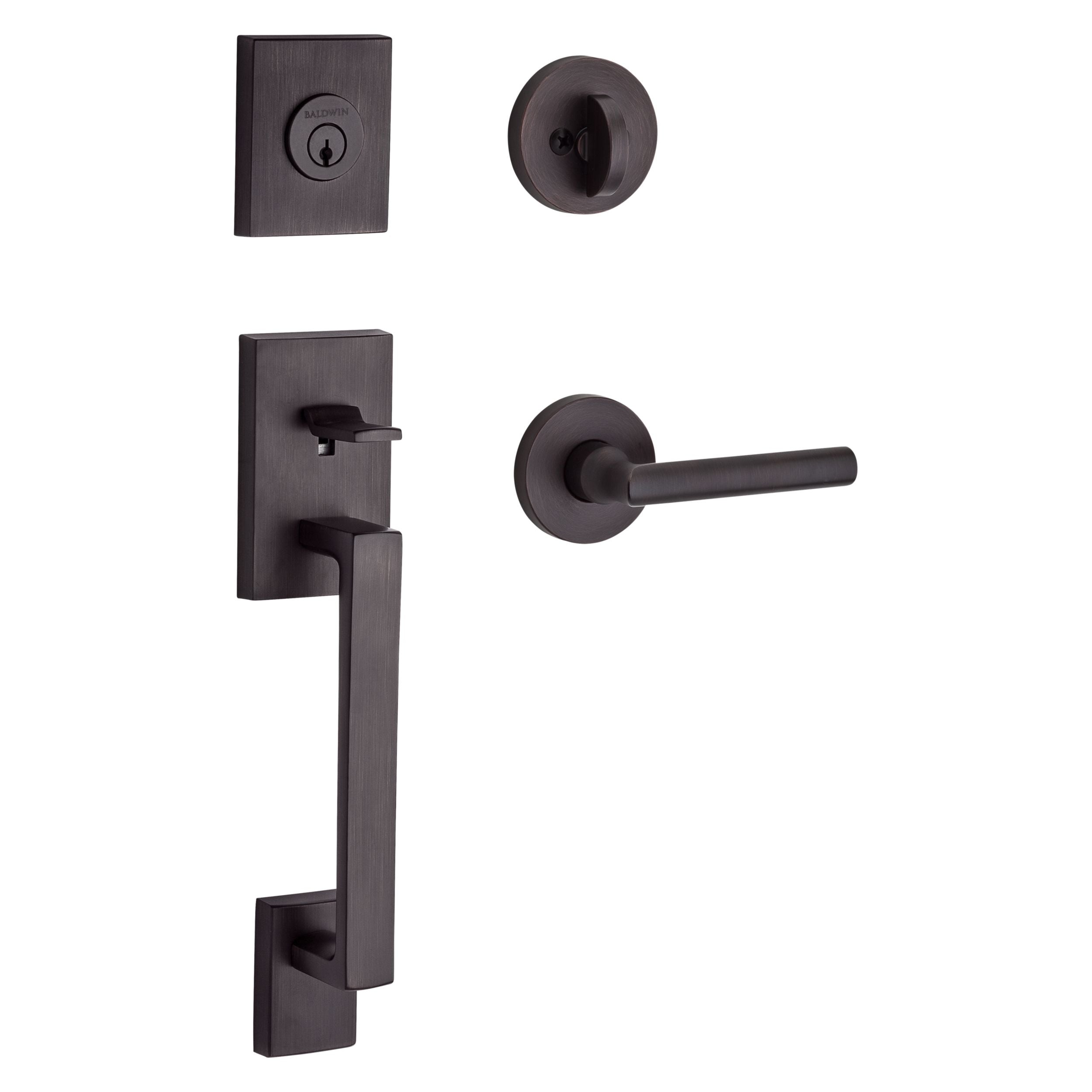 venetian bronze door handle and lever