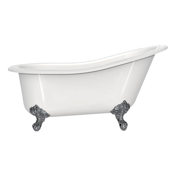 Victoria + Albert Shropshire 61" x 30" Freestanding Slipper Bathtub - Overflow