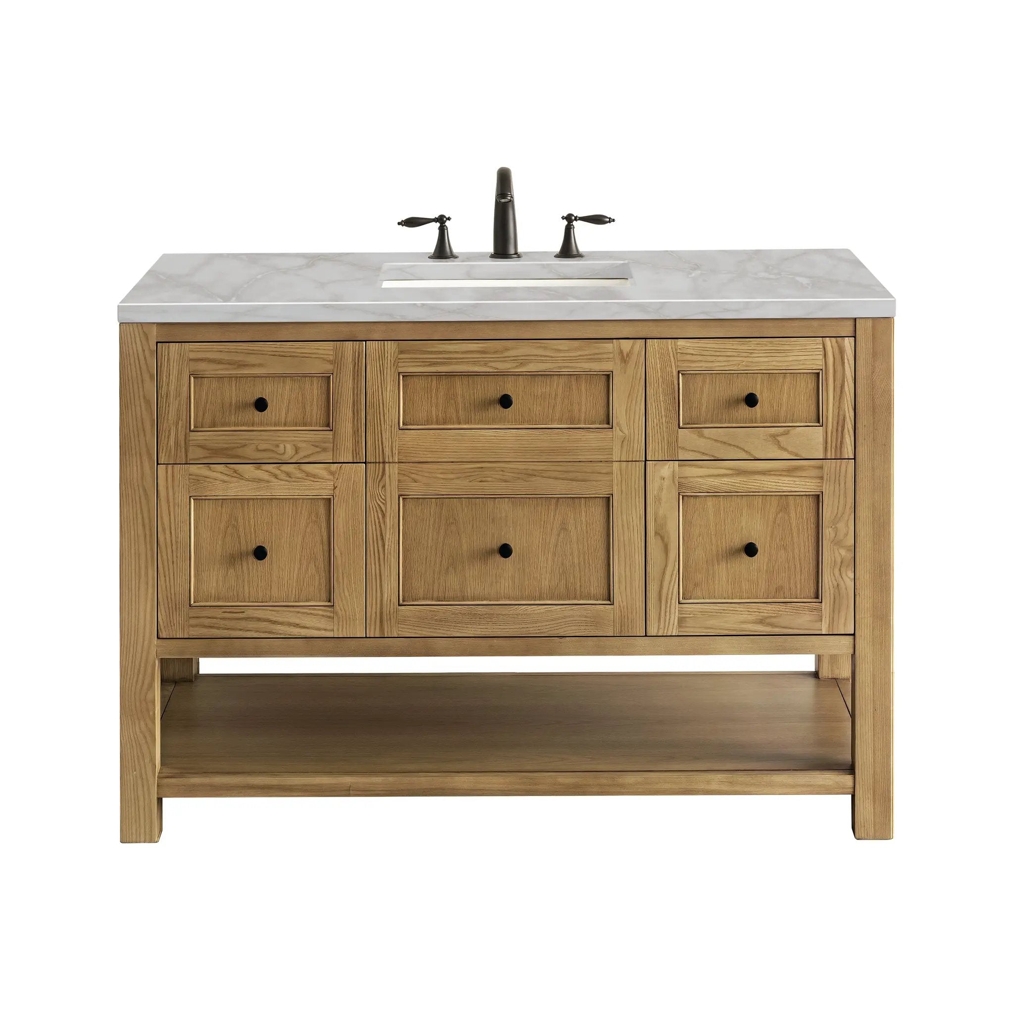 James Martin Breckenridge 48" Single Vanity Set - Light Natural Oak by James Martin Vanities