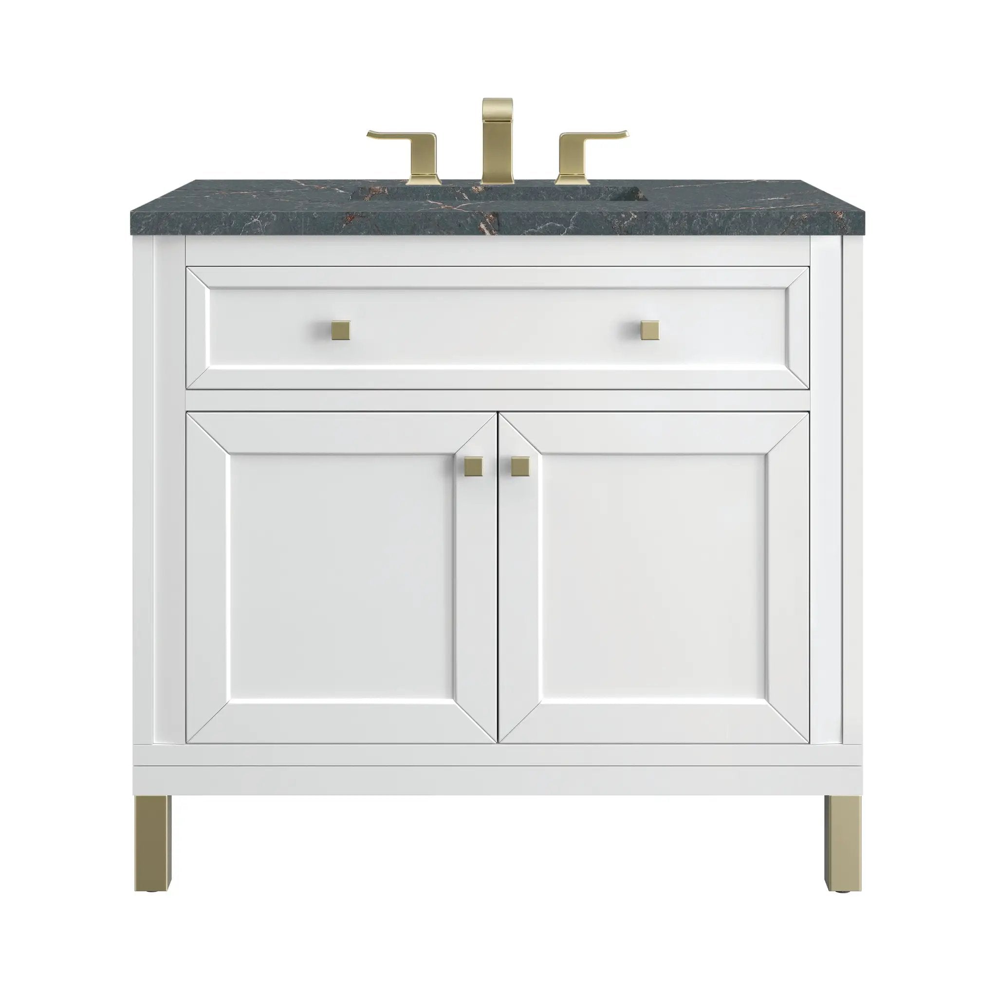 James Martin Chicago 36" Single Vanity Set - Glossy White by James Martin Vanities