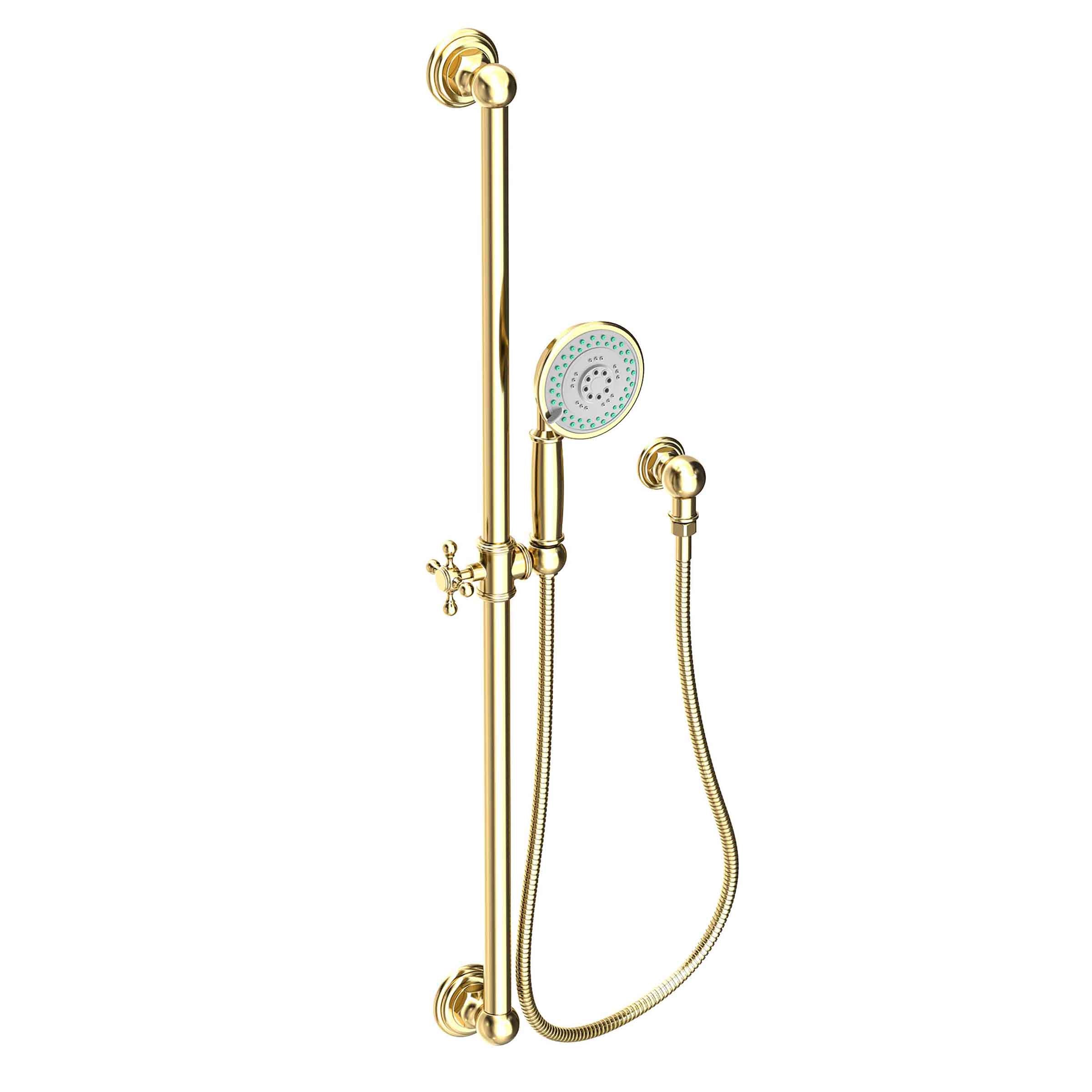 Newport Brass Tub & Shower Slide Bar with Multifunction Hand Shower Set