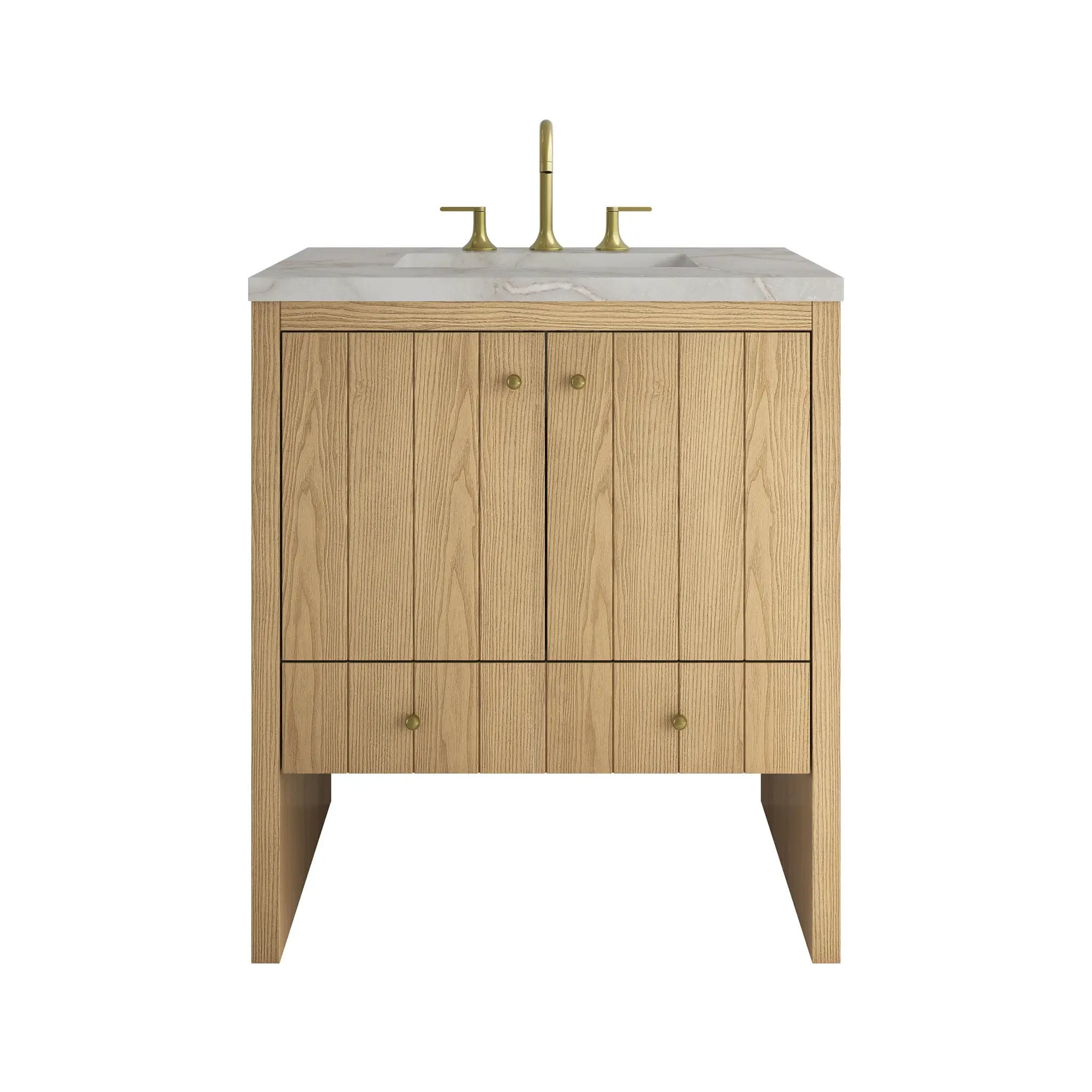 James Martin Hudson 30" Single Vanity Set - Light Natural Oak by James Martin Vanities