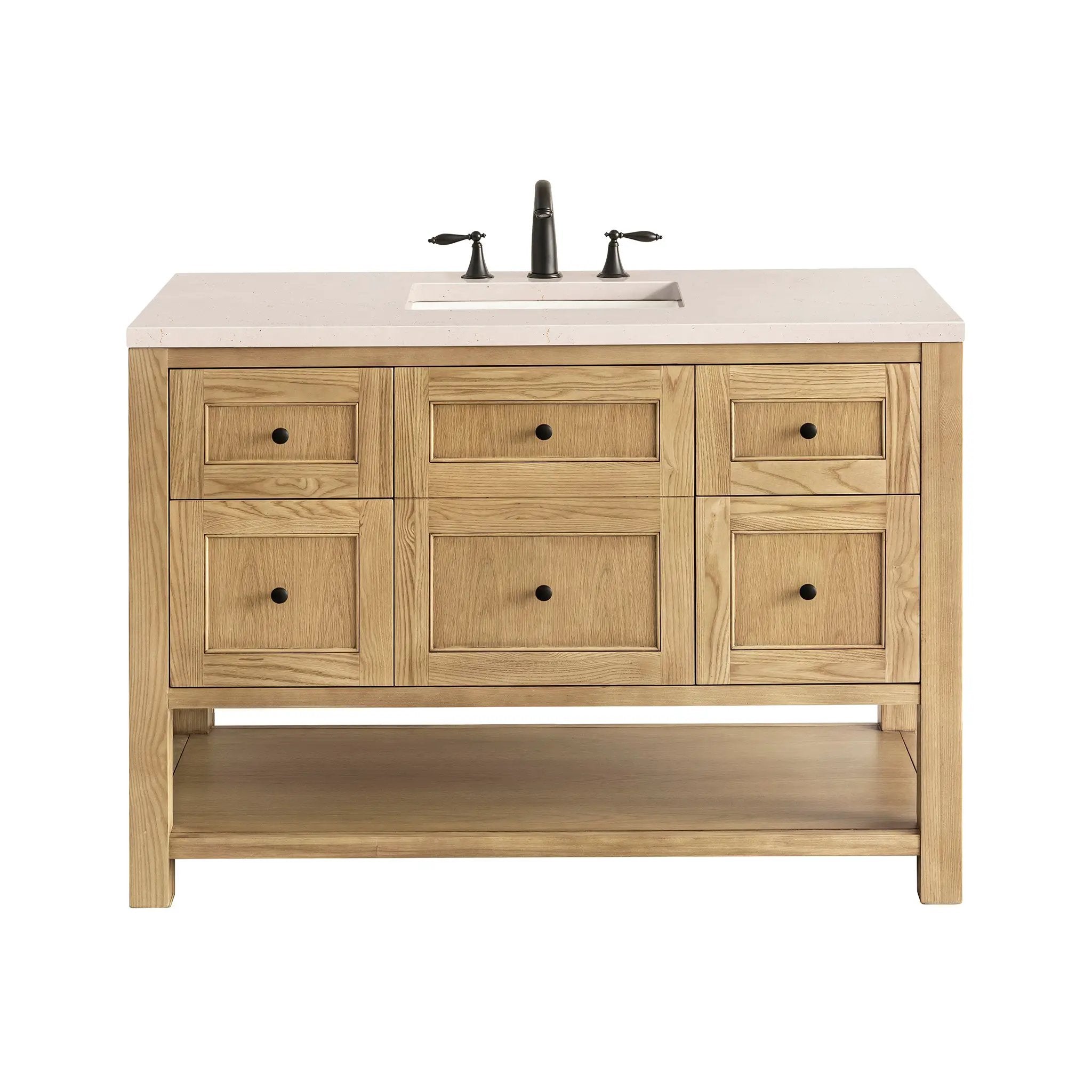 James Martin Breckenridge 48" Single Vanity Set - Light Natural Oak by James Martin Vanities