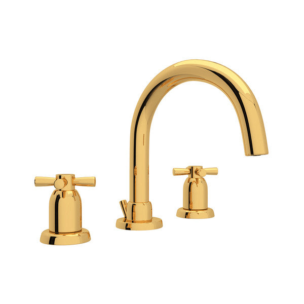 Rohl Perrin & Rowe Holborn Widespread Lavatory Faucet with C-Spout