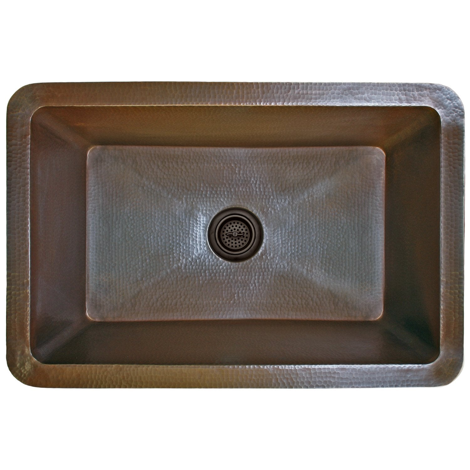 Linkasink Hammered Single Bowl Drop-In or Undermount Kitchen Sink 30"