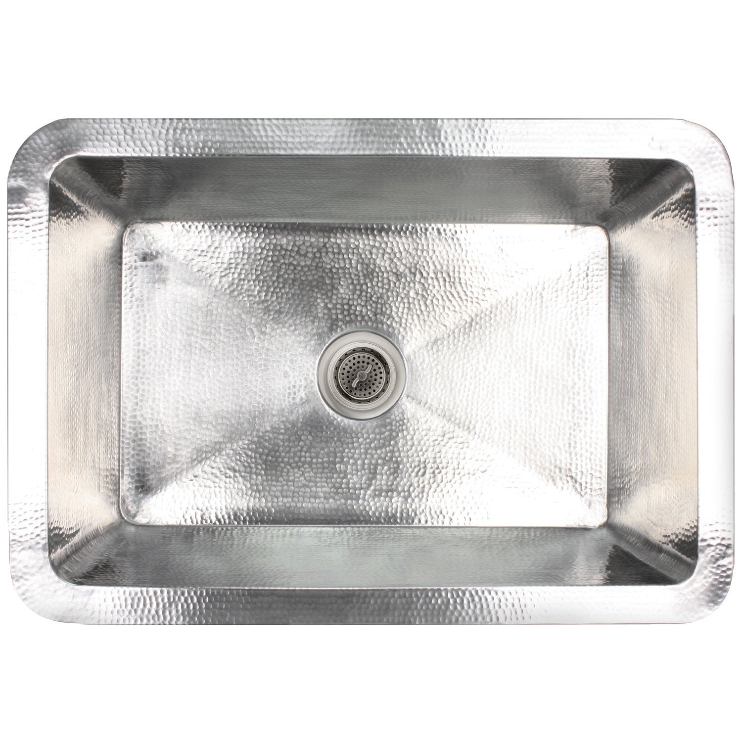 Linkasink Hammered Single Bowl Drop-In or Undermount Kitchen Sink 30"