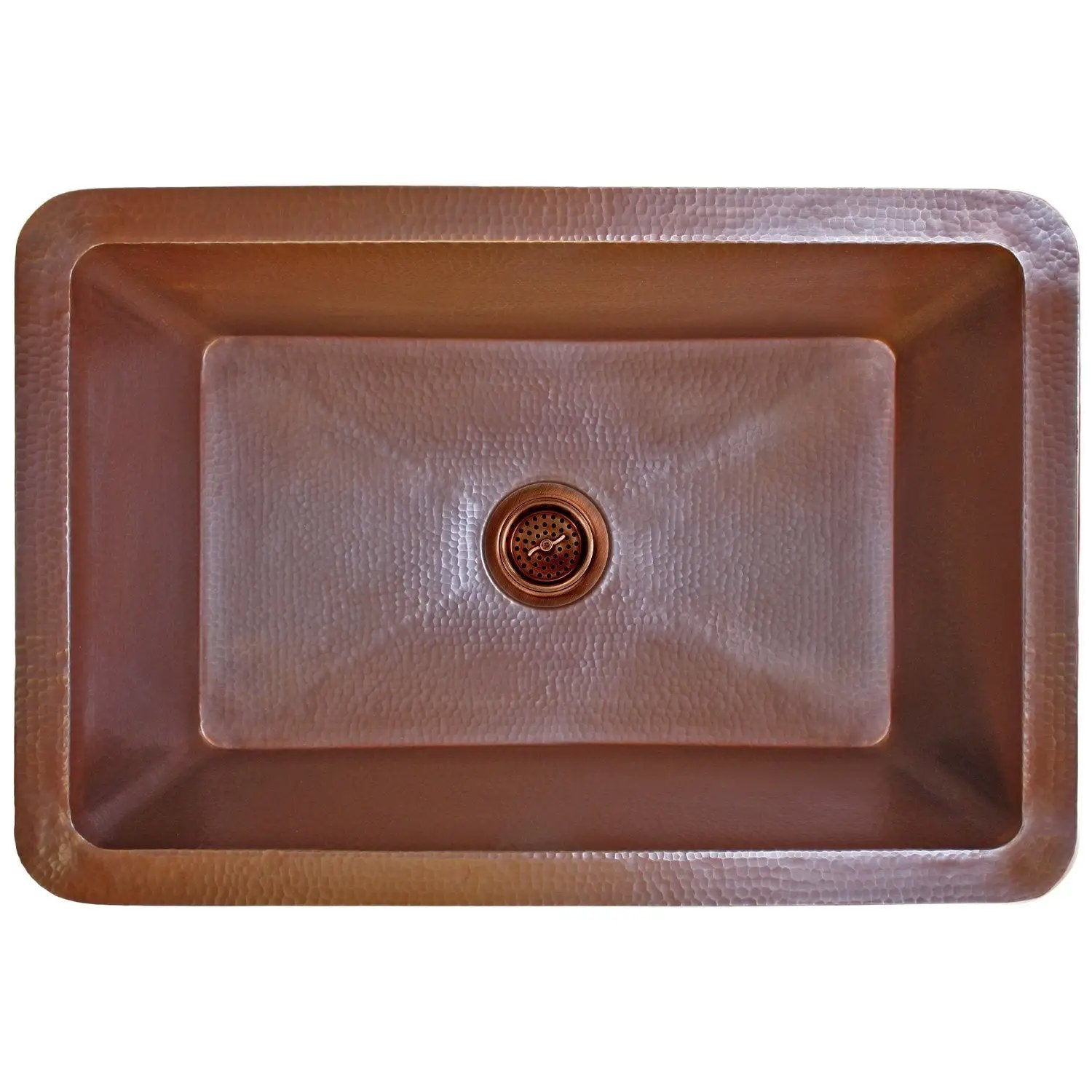 Linkasink Hammered Single Bowl Drop-In or Undermount Kitchen Sink 30" by Linkasink