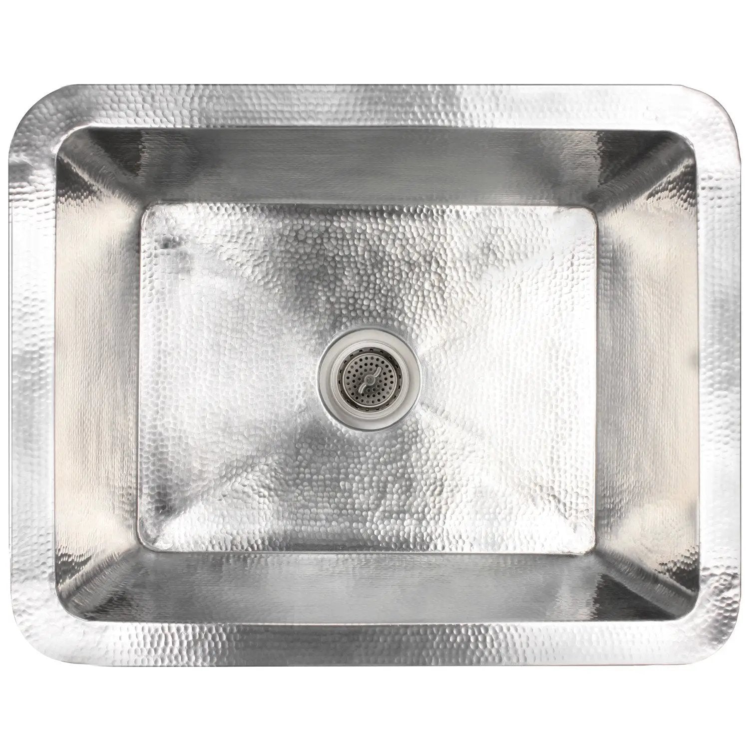 Linkasink Hammered Kitchen Sink Single Undermount Sink 25" by Linkasink