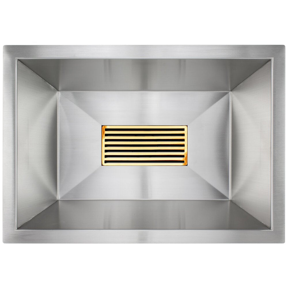 Linkasink Rectangular Bar Sink 20" with Grate - Stainless Steel by Linkasink