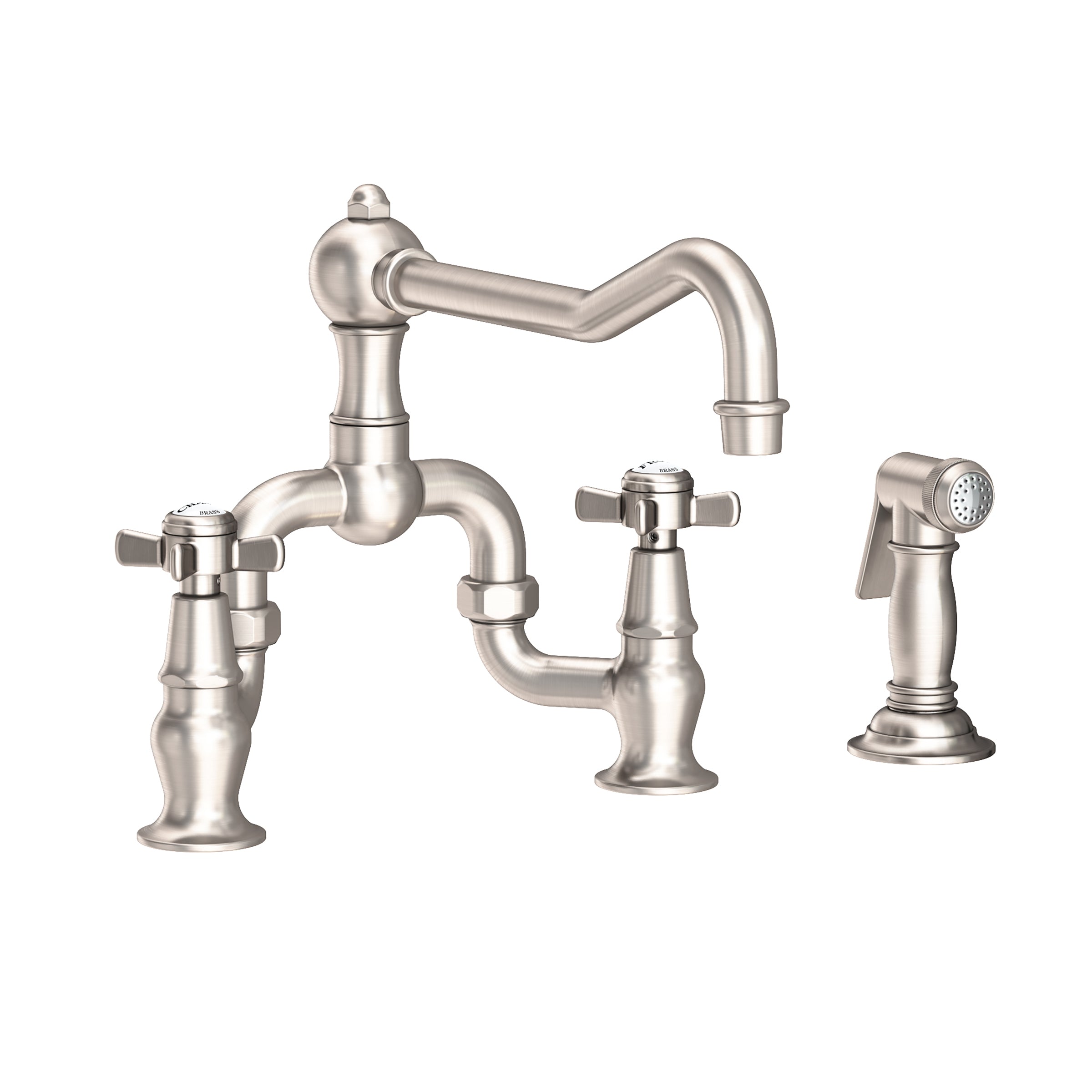 Newport Brass Fairfield Kitchen Bridge Faucet with Side Spray