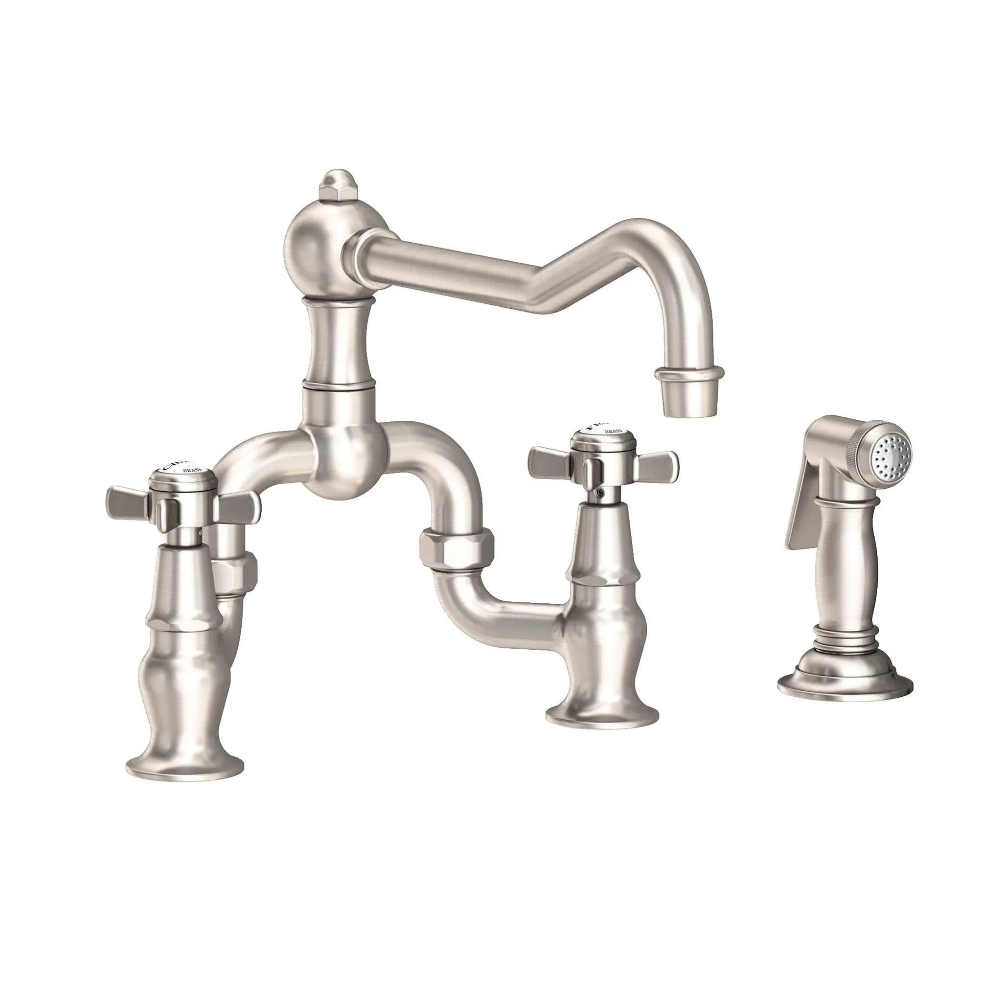 Newport Brass Fairfield Kitchen Bridge Faucet with Side Spray by Newport Brass