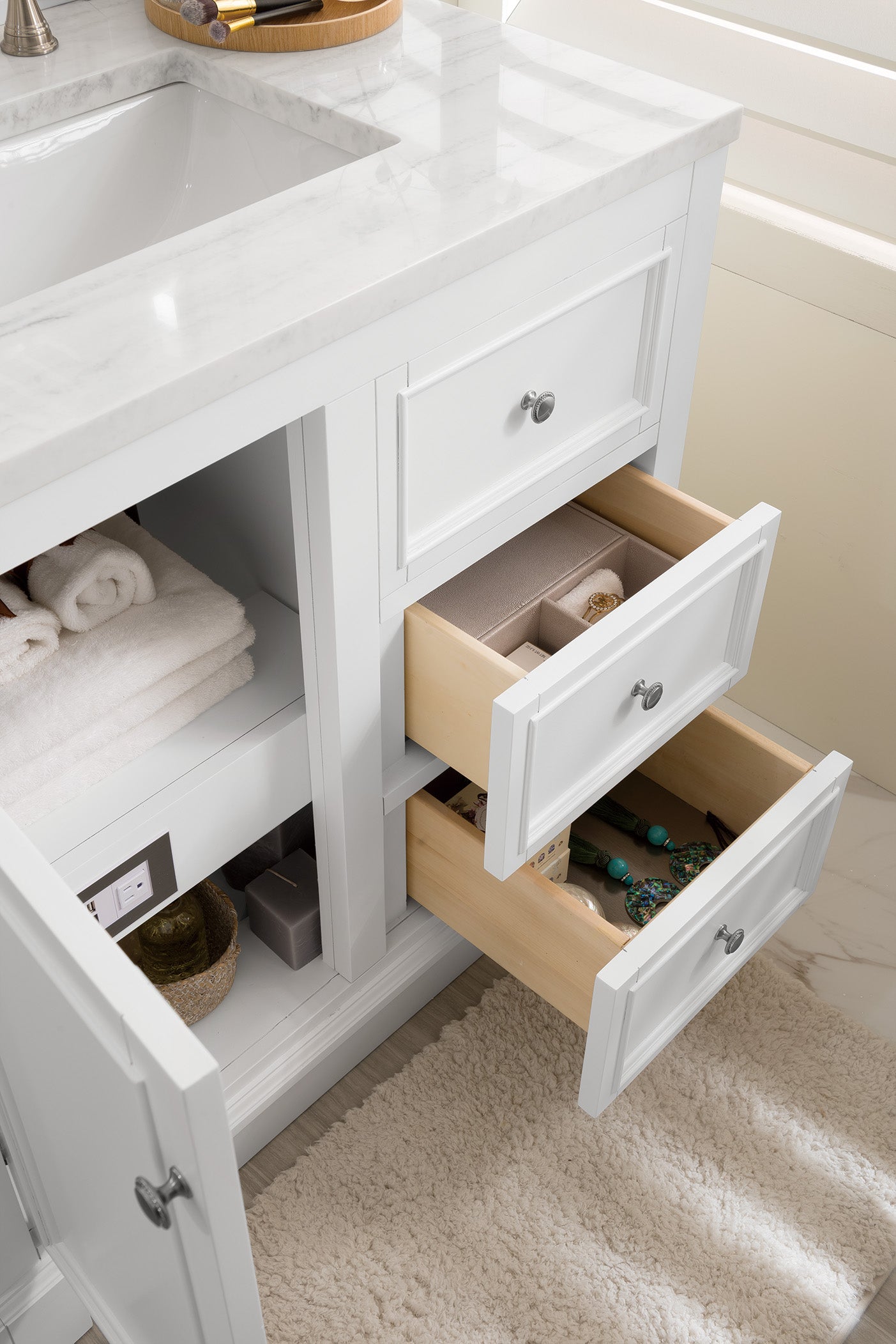 arctic fall solid surface top vanity