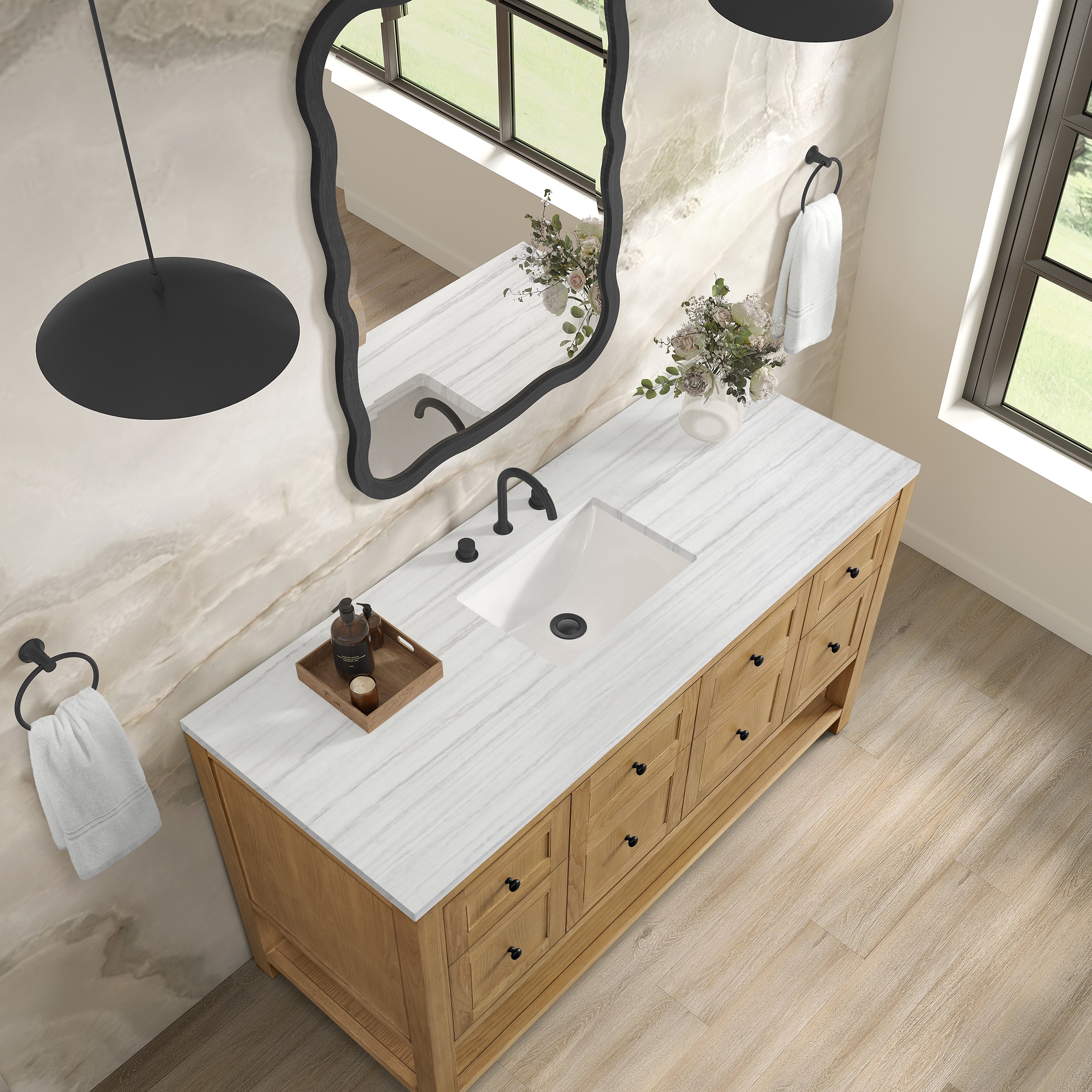 arctic fall solid surface top vanity