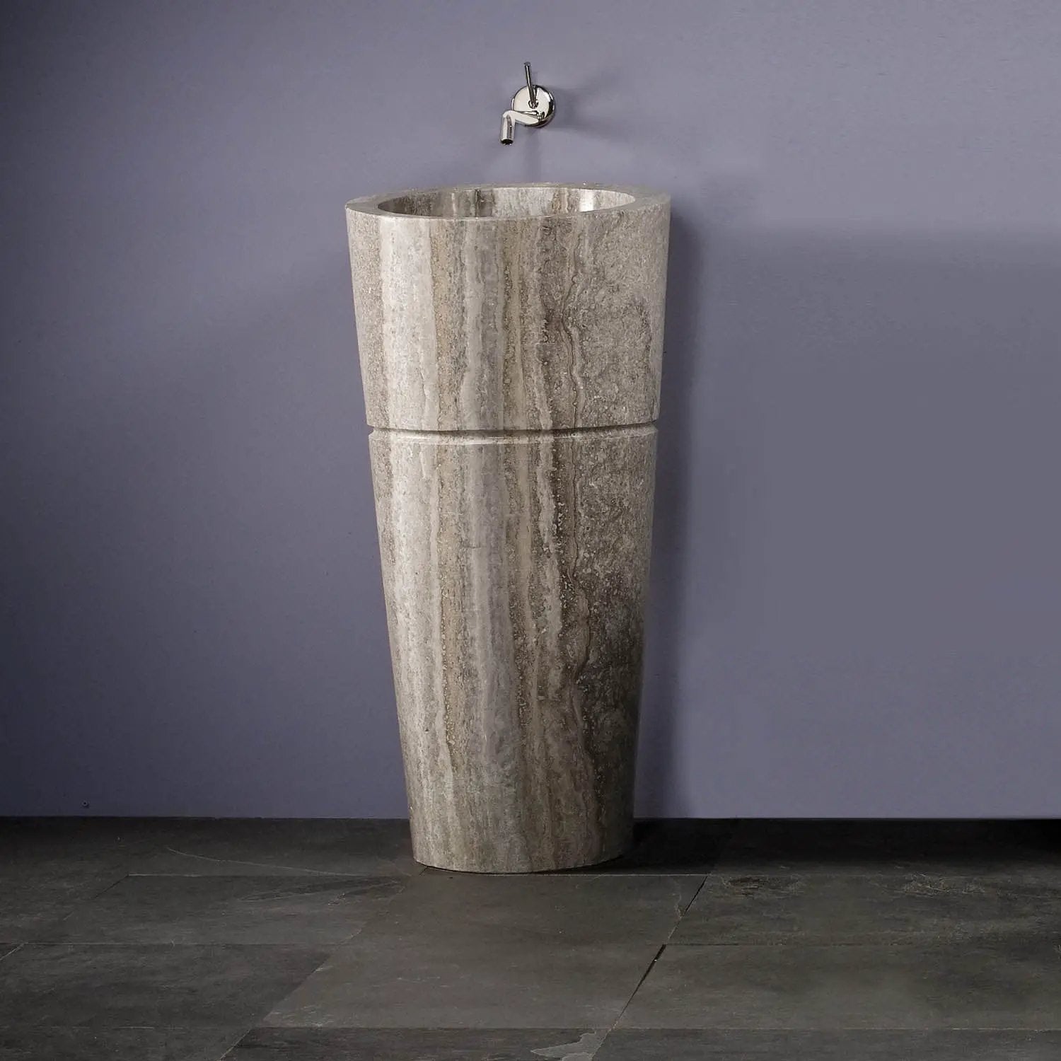 Stone Forest Veneto Pedestal Sink by Stone Forest